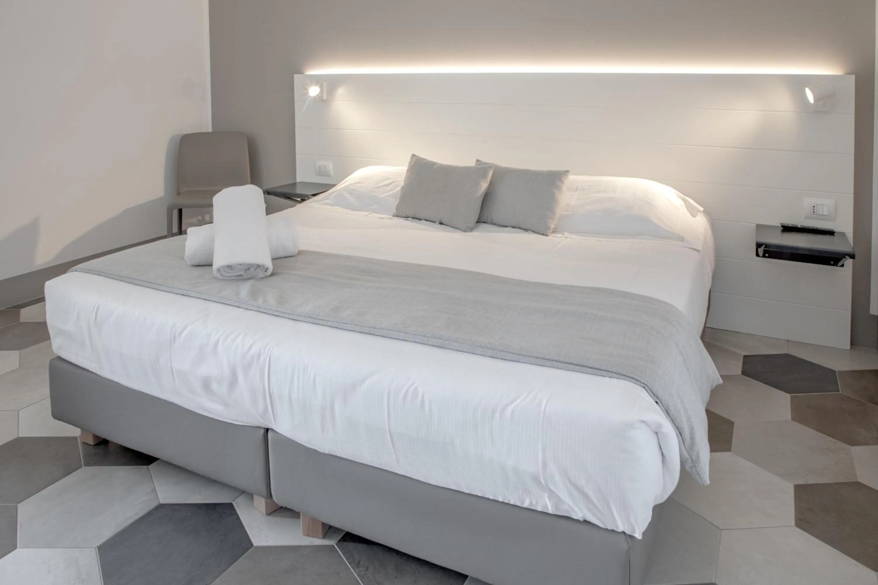 Bed in Hotel Villa Ambra