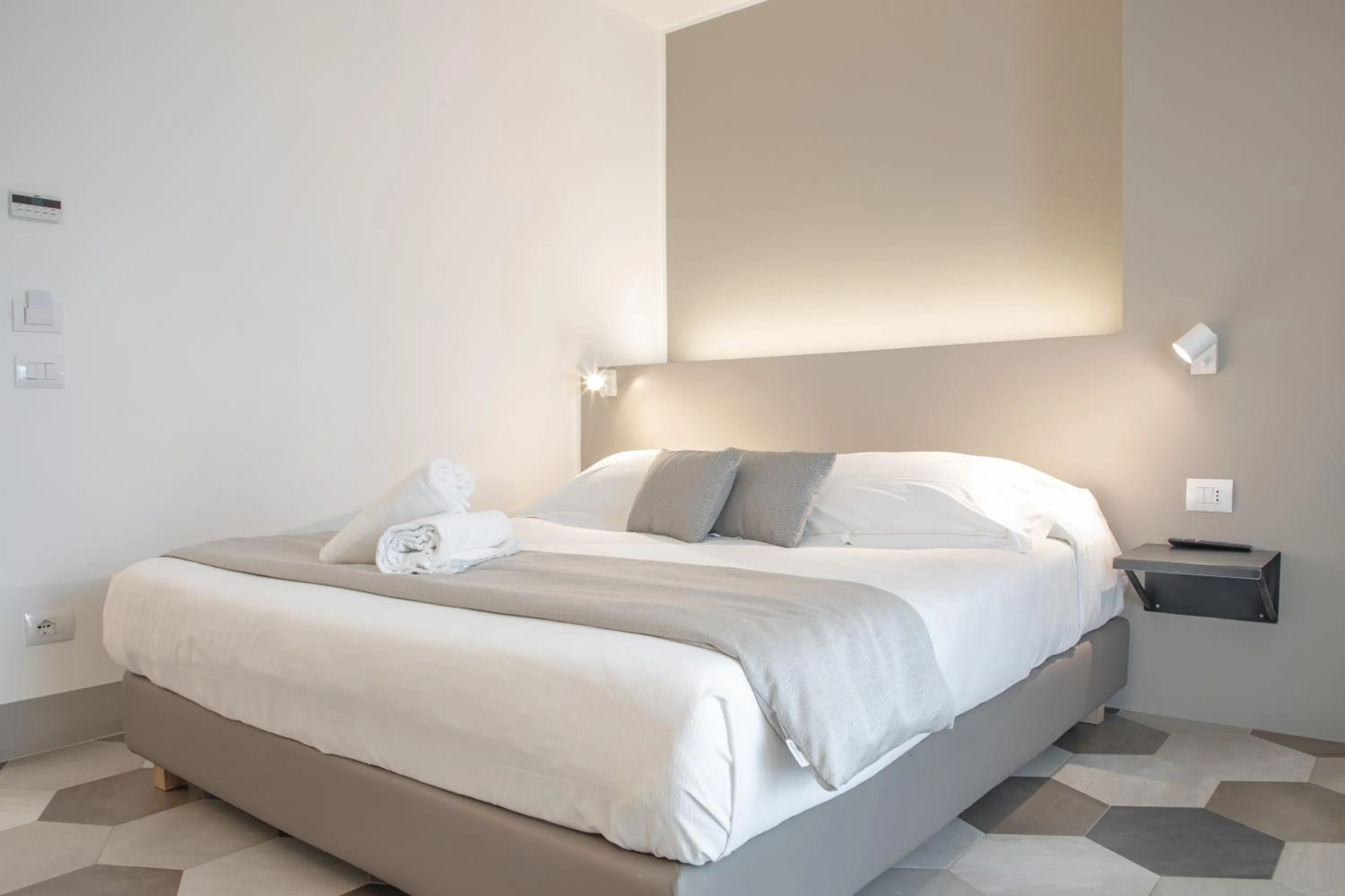 Bed in Hotel Villa Ambra