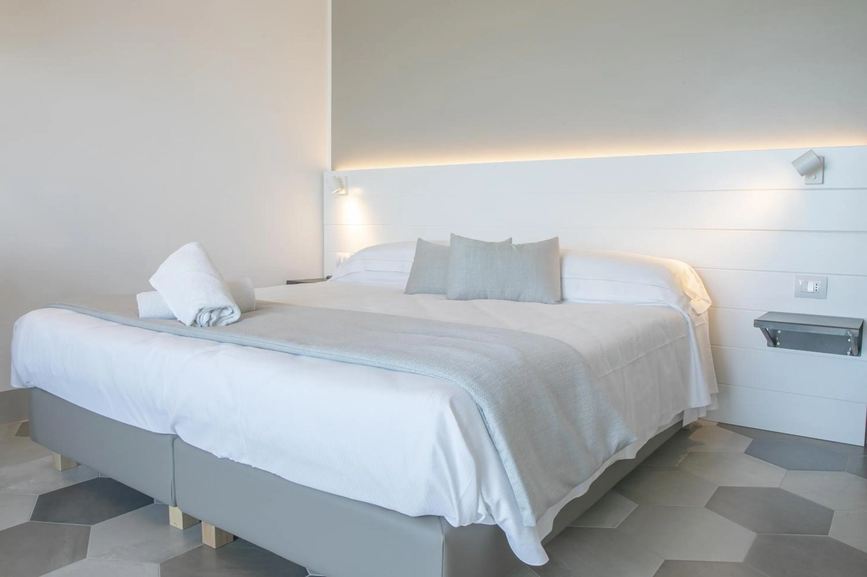 Bed in Hotel Villa Ambra