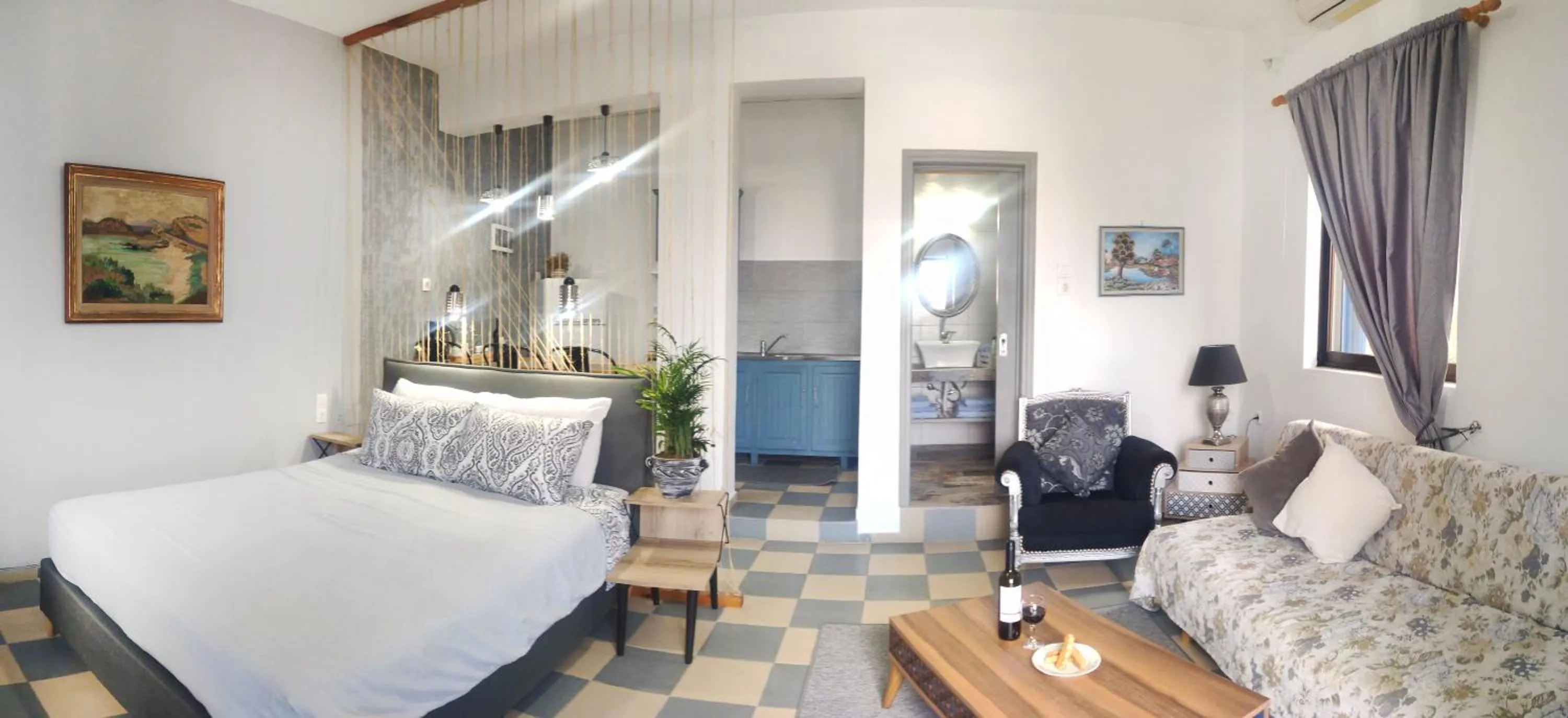 Bed in Panorama Studios & Apartments