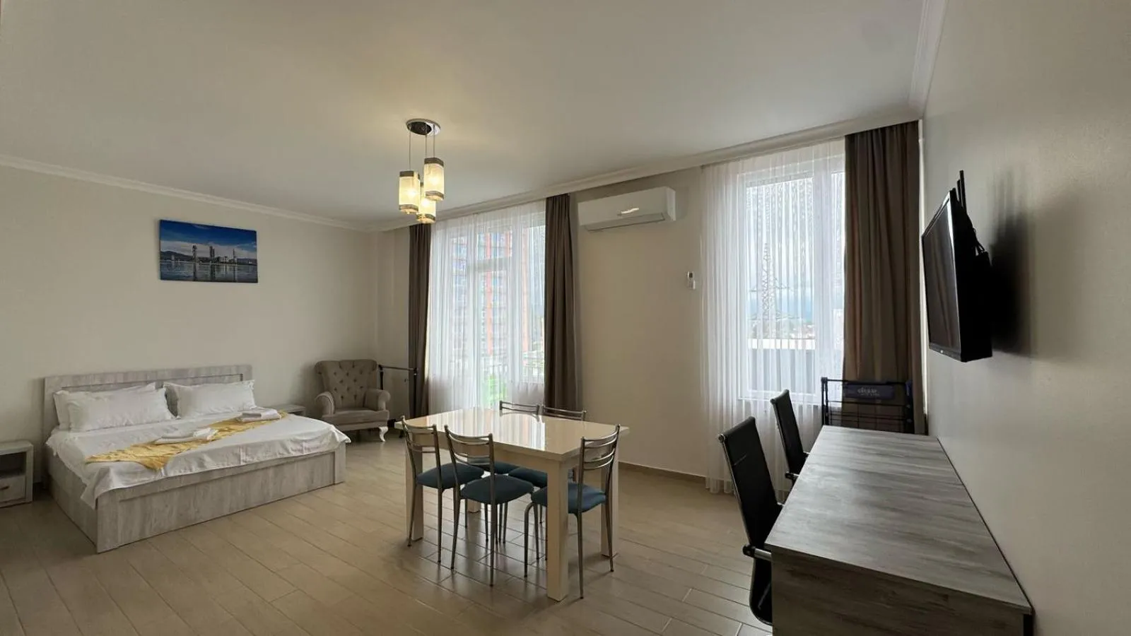 Seating area, Bed in Nakashidze's Apartments