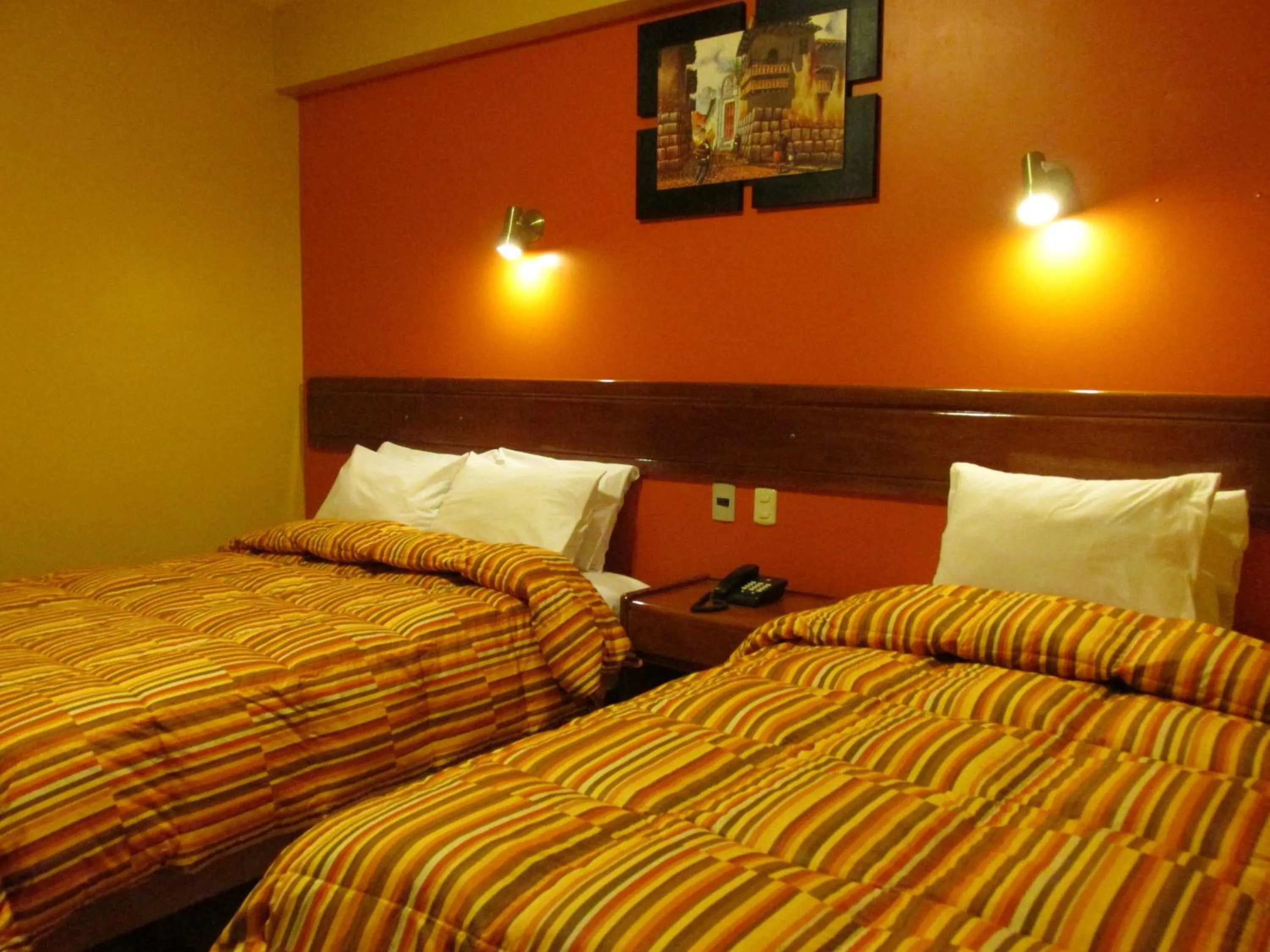 Bed in Casa De Luz Hotel