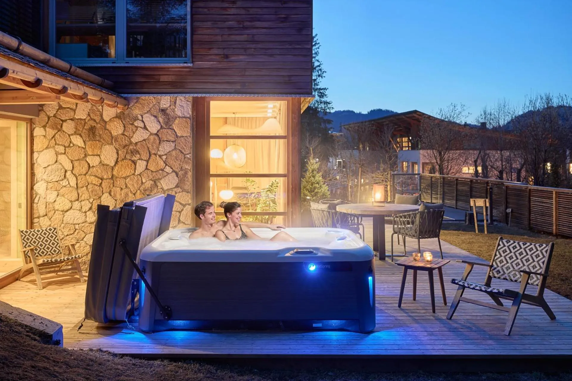 Hot Tub in Appartamenti La Sajun & Les Viles