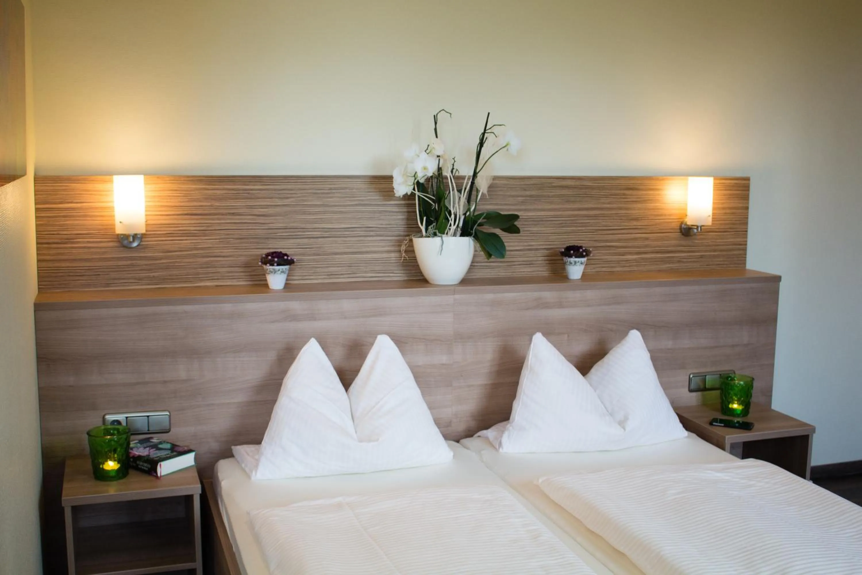 Decorative detail, Bed in BB Haus Neugebauer Garni