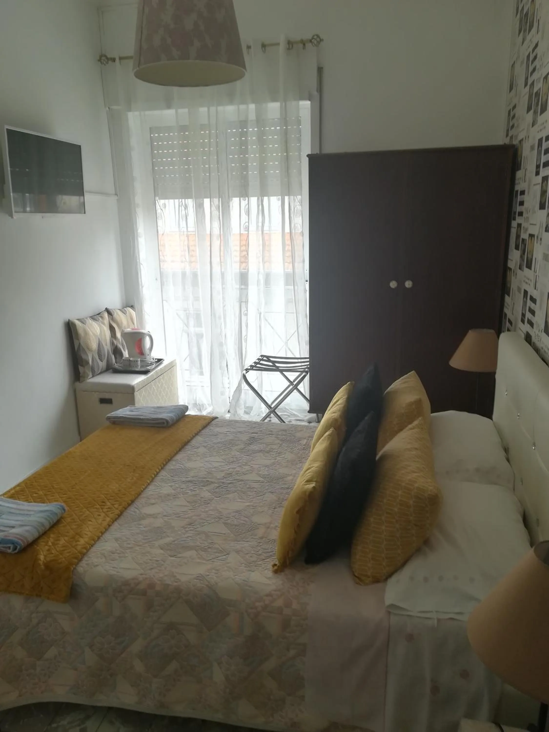 Bed in Hotel Cristo Rei