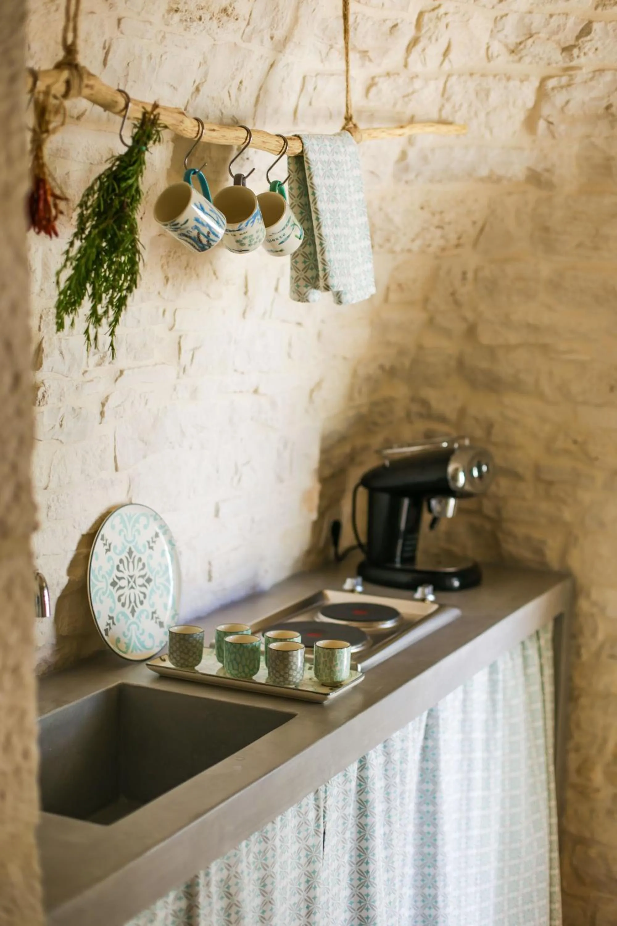 Kitchen or kitchenette in Hermanas Relais - trulli luxury