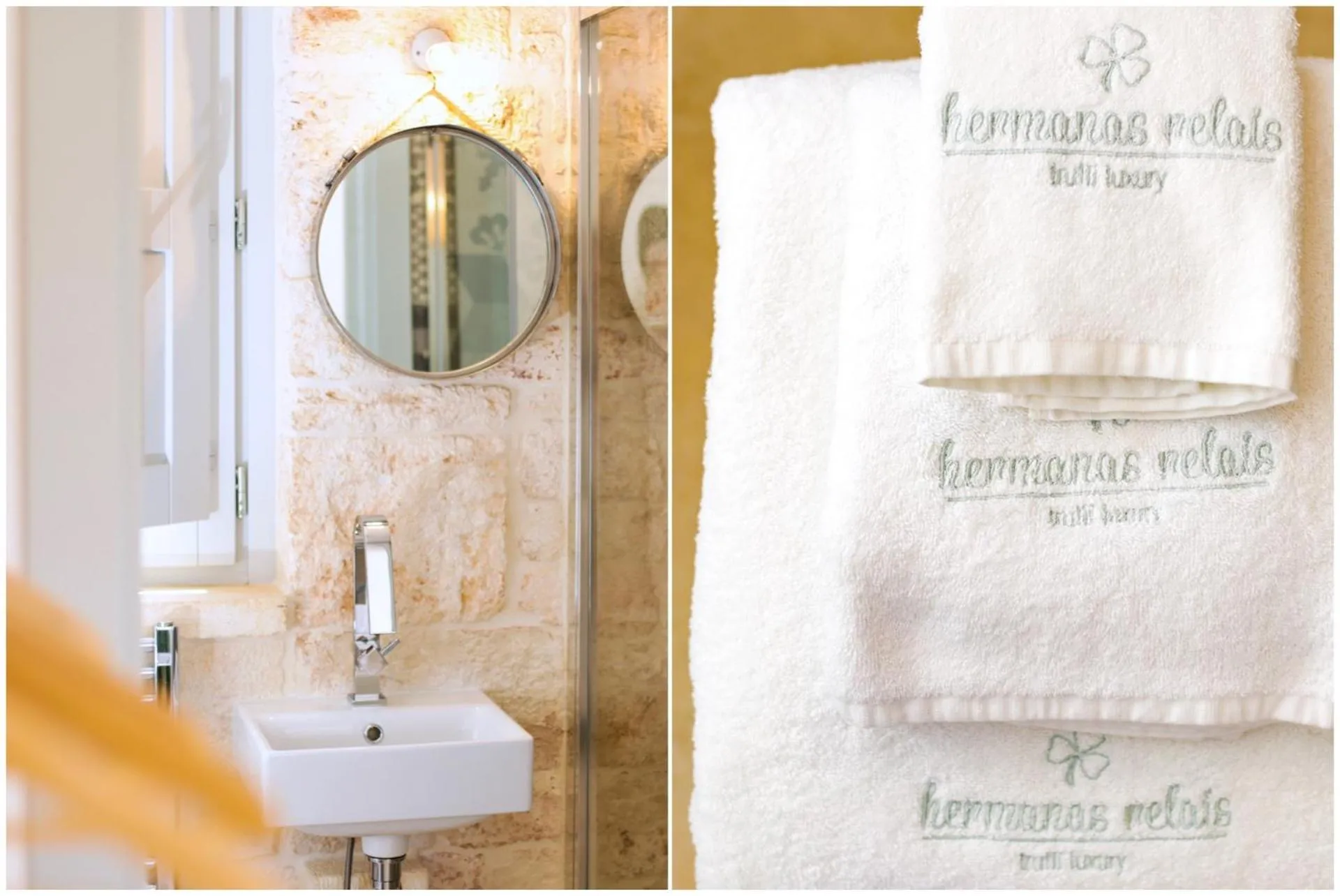 Bathroom in Hermanas Relais - trulli luxury