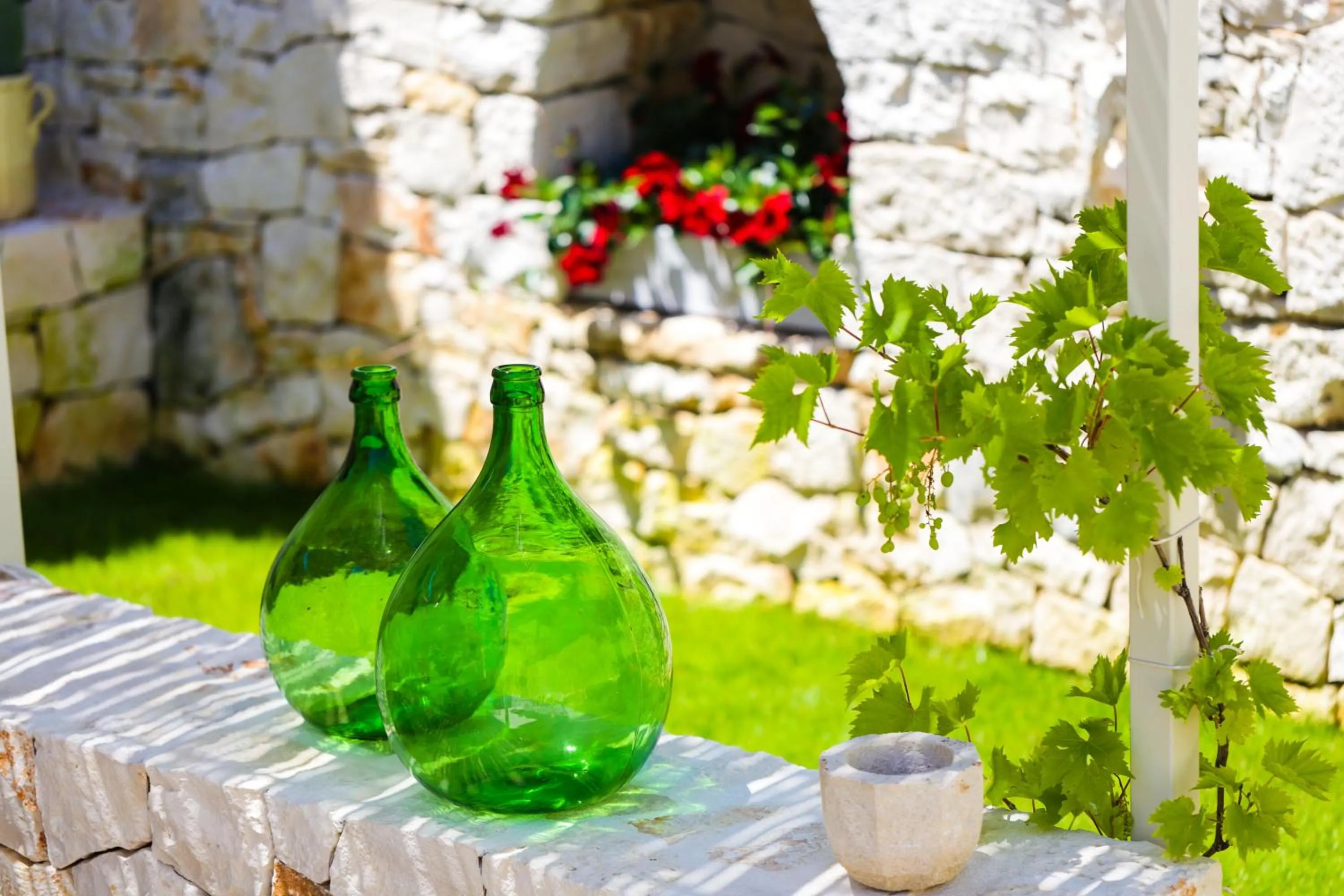 Patio in Hermanas Relais - trulli luxury