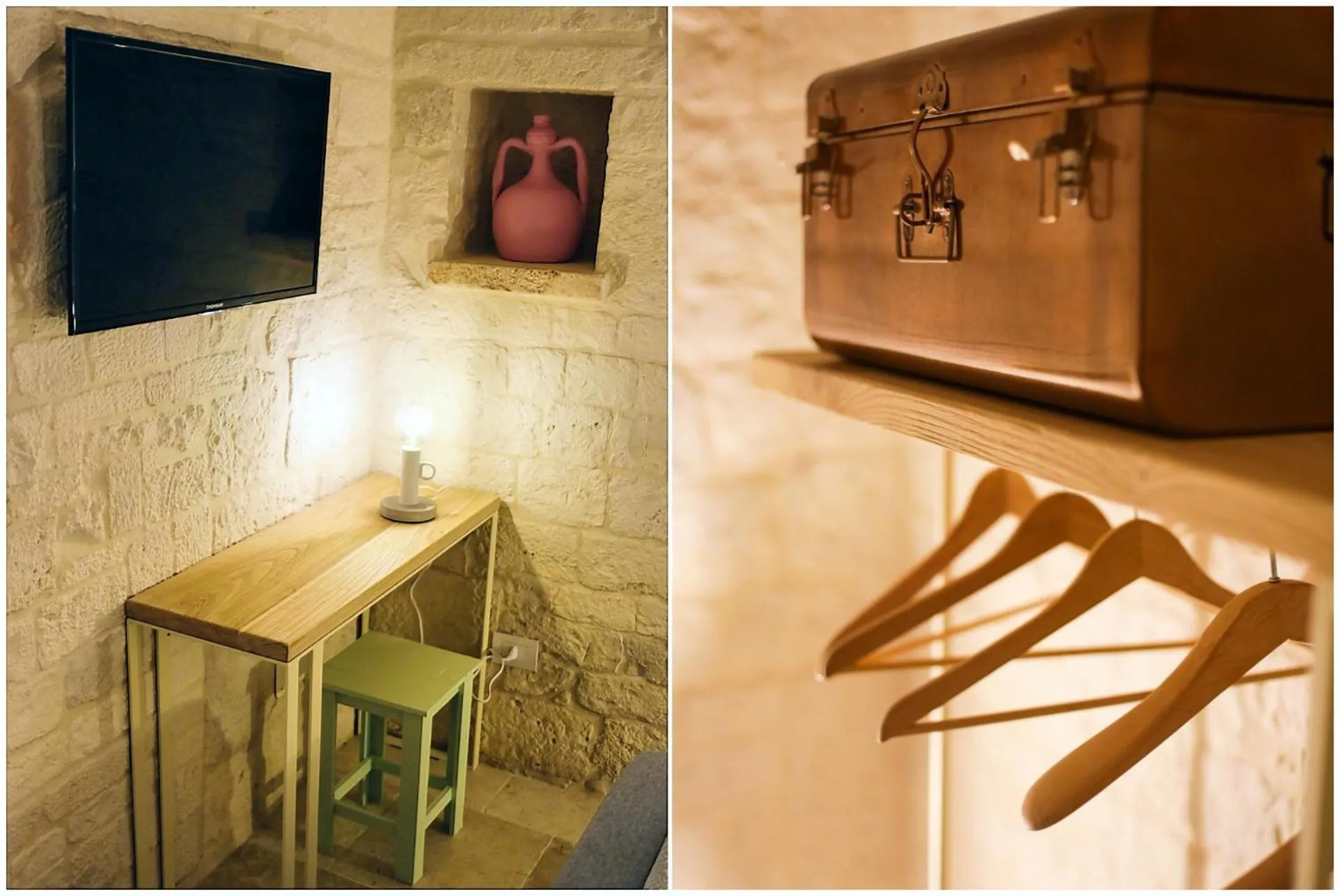 Bed in Hermanas Relais - trulli luxury