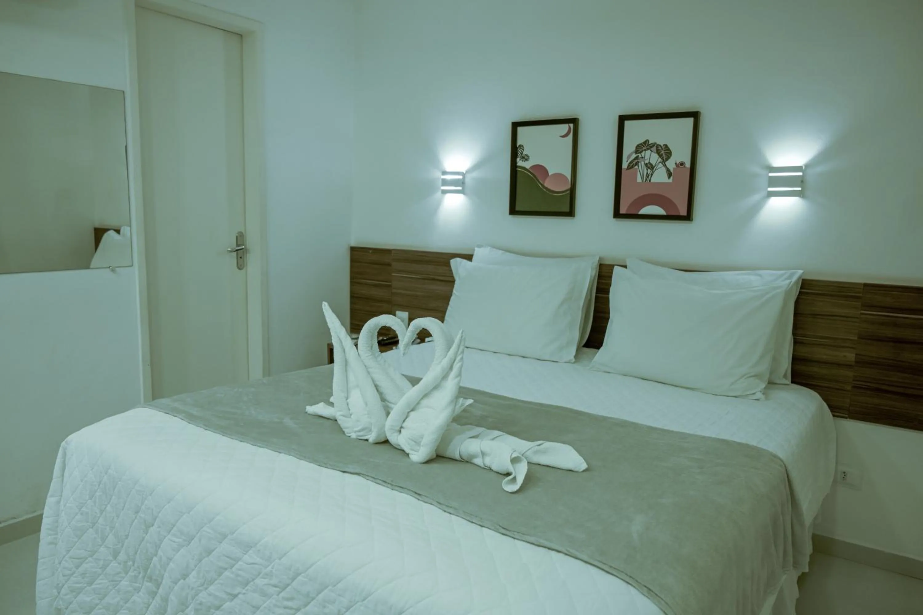 Bed in Pousada Galemares