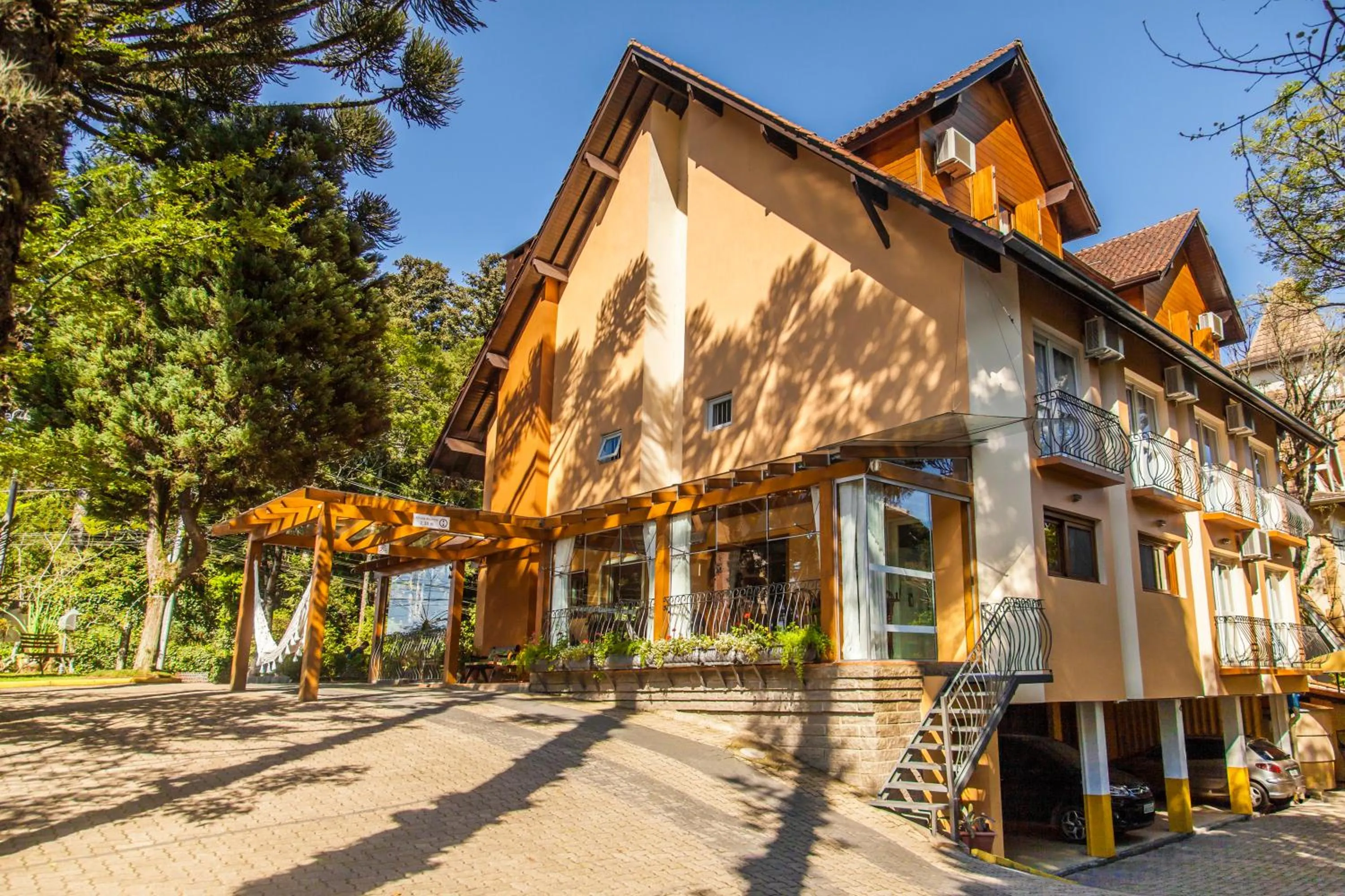 Patio in Pousada Águia Branca