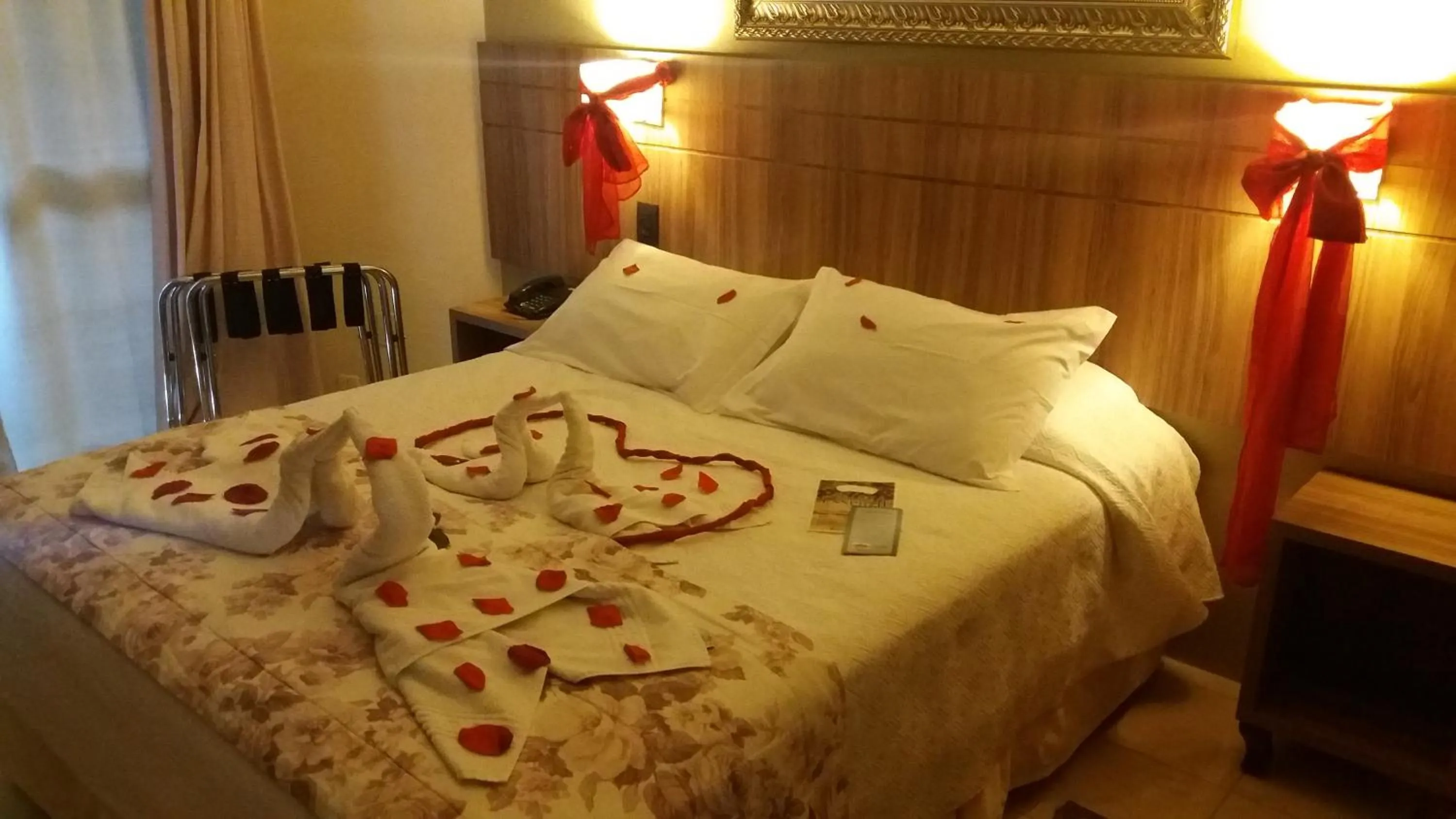 Bed in Pousada Águia Branca