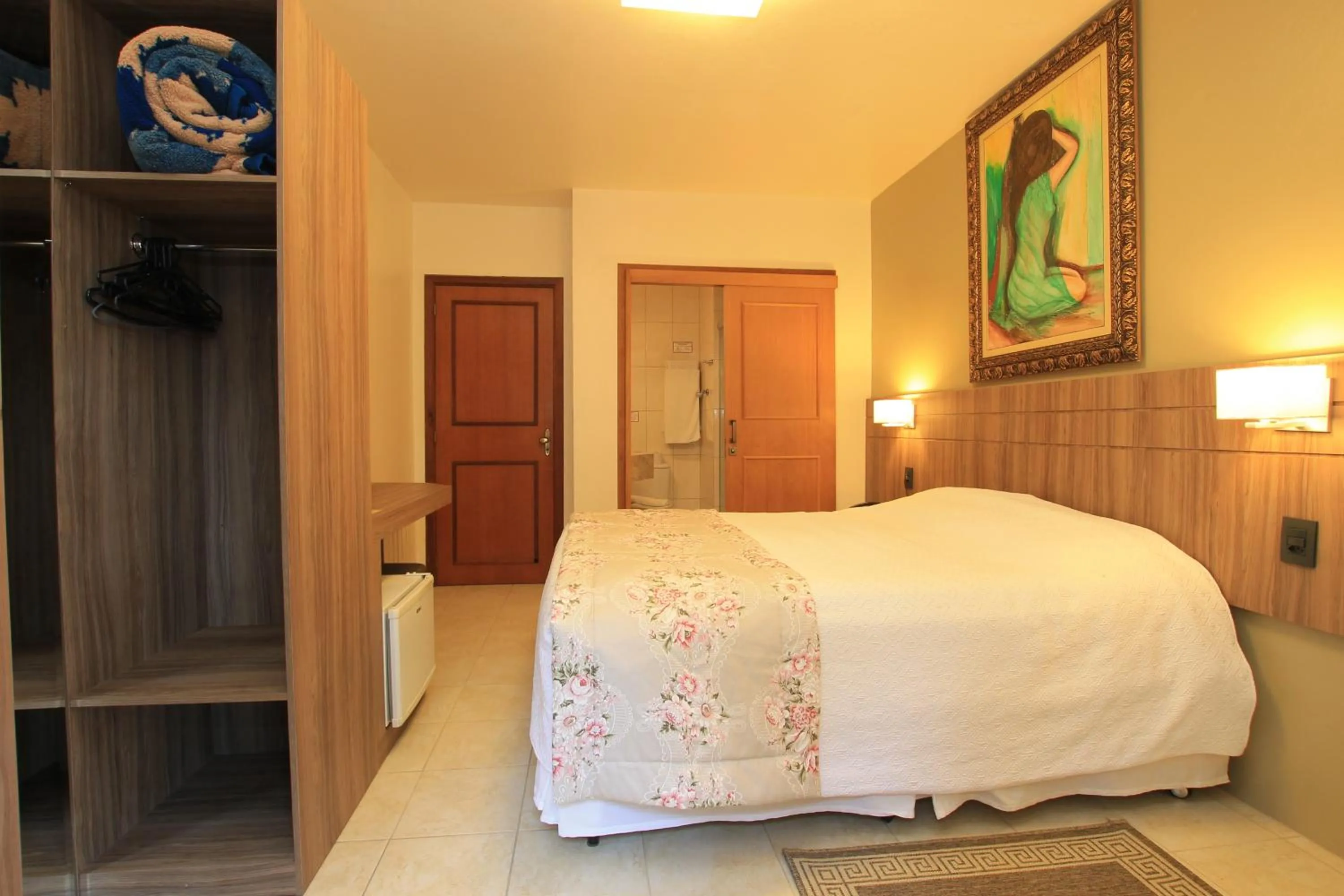 Bed in Pousada Águia Branca