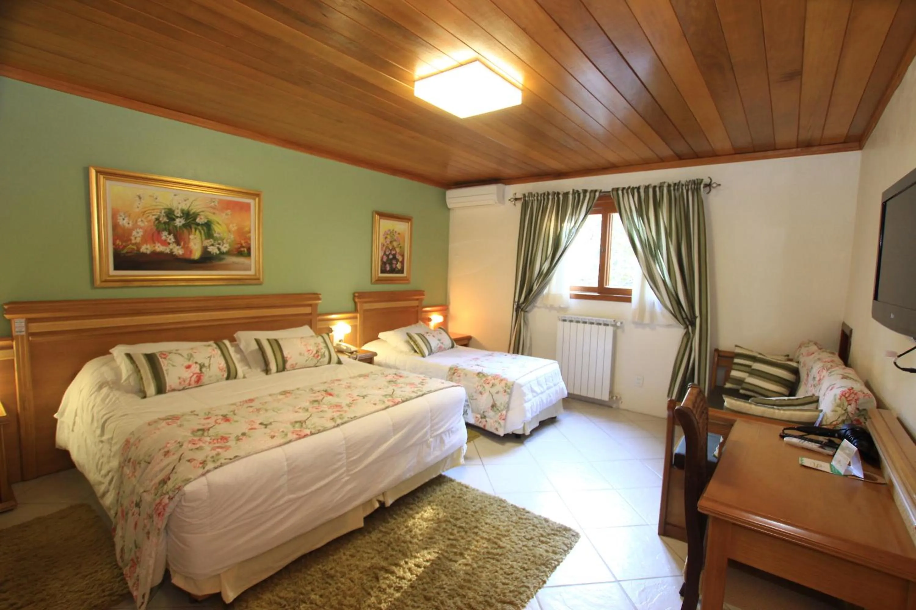 Bed in Pousada Águia Branca