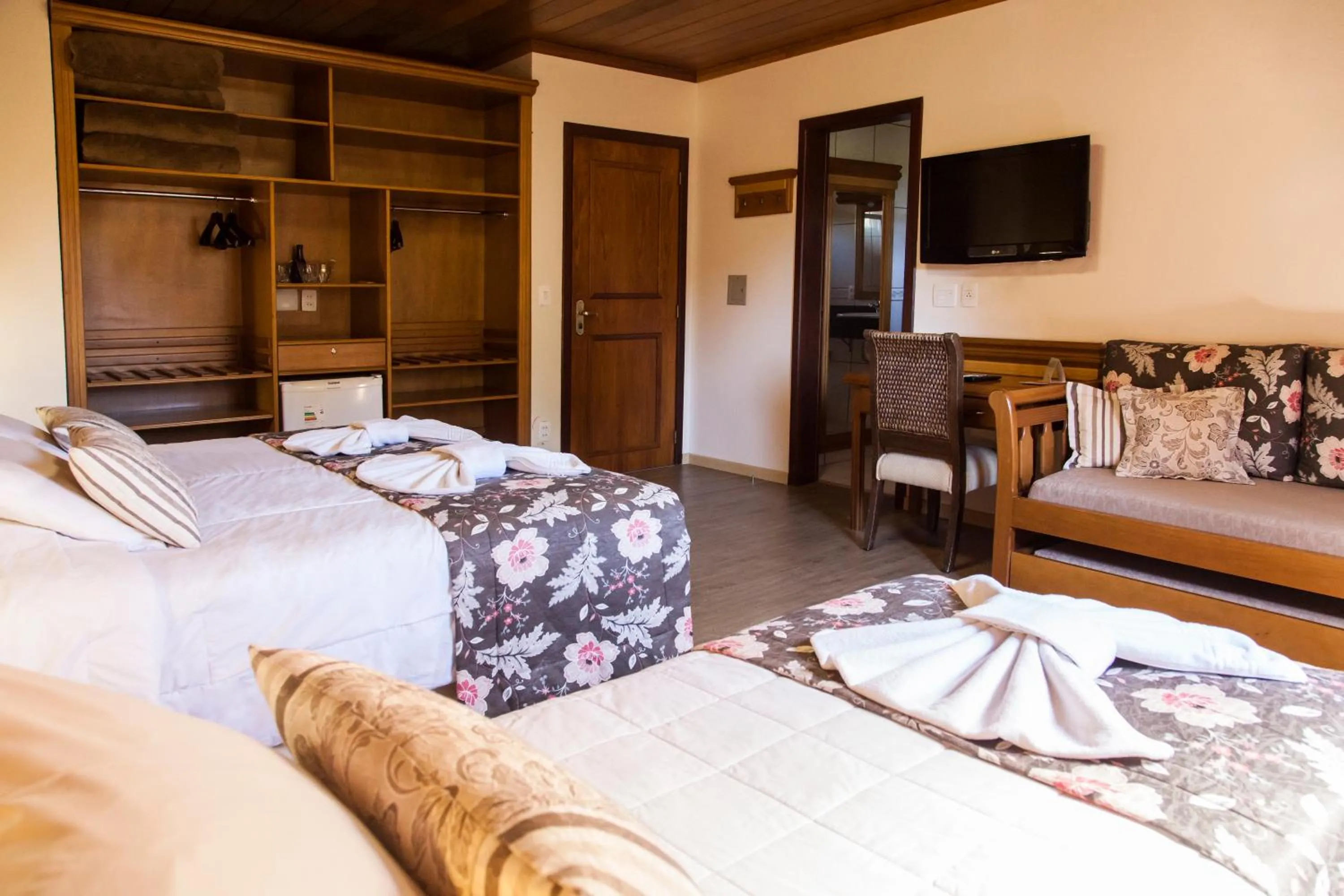 Bed in Pousada Águia Branca