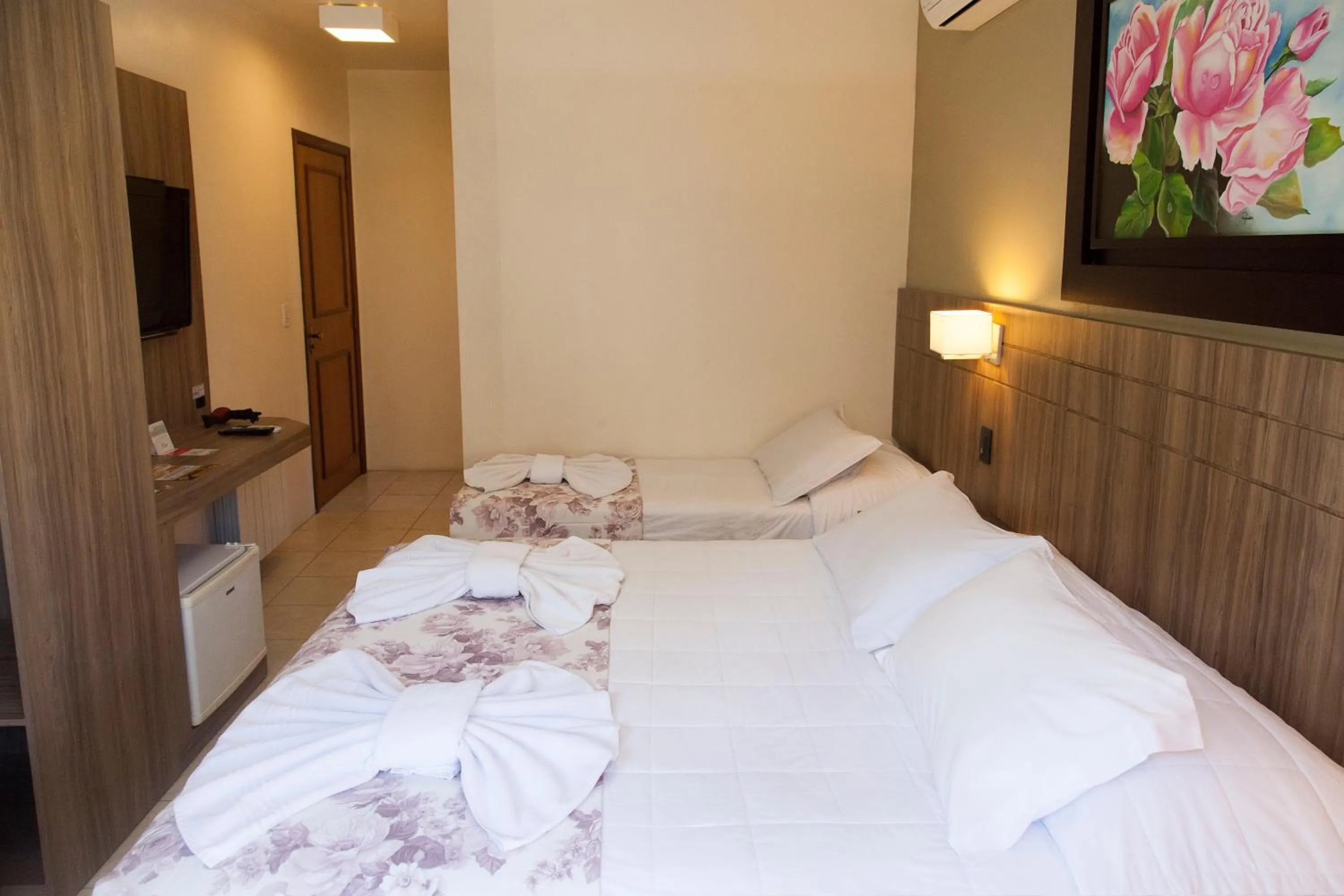 Bed in Pousada Águia Branca