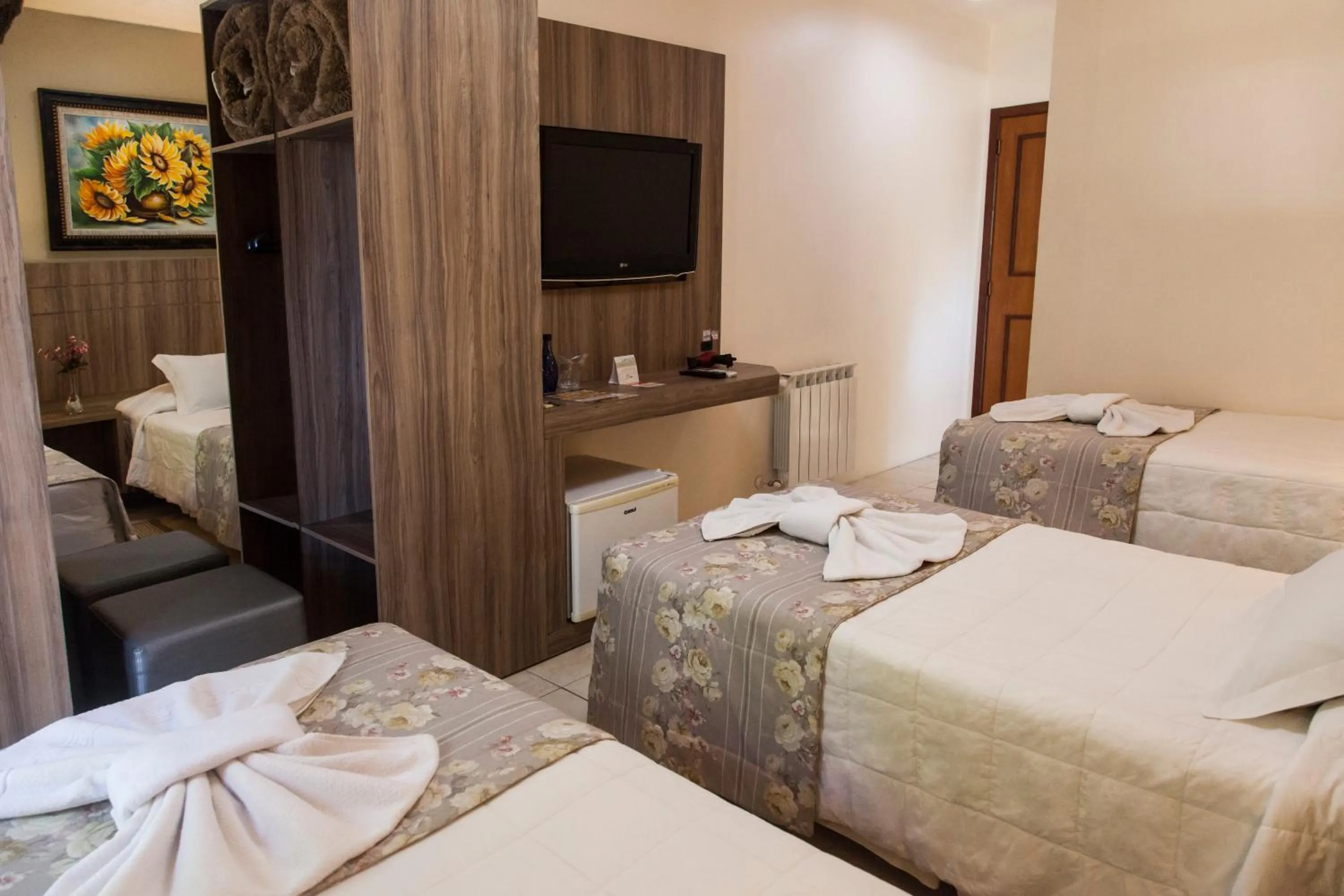 Bed in Pousada Águia Branca