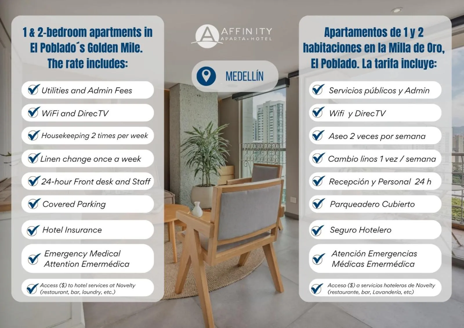room service in Affinity ApartaHotel - Extended Stay