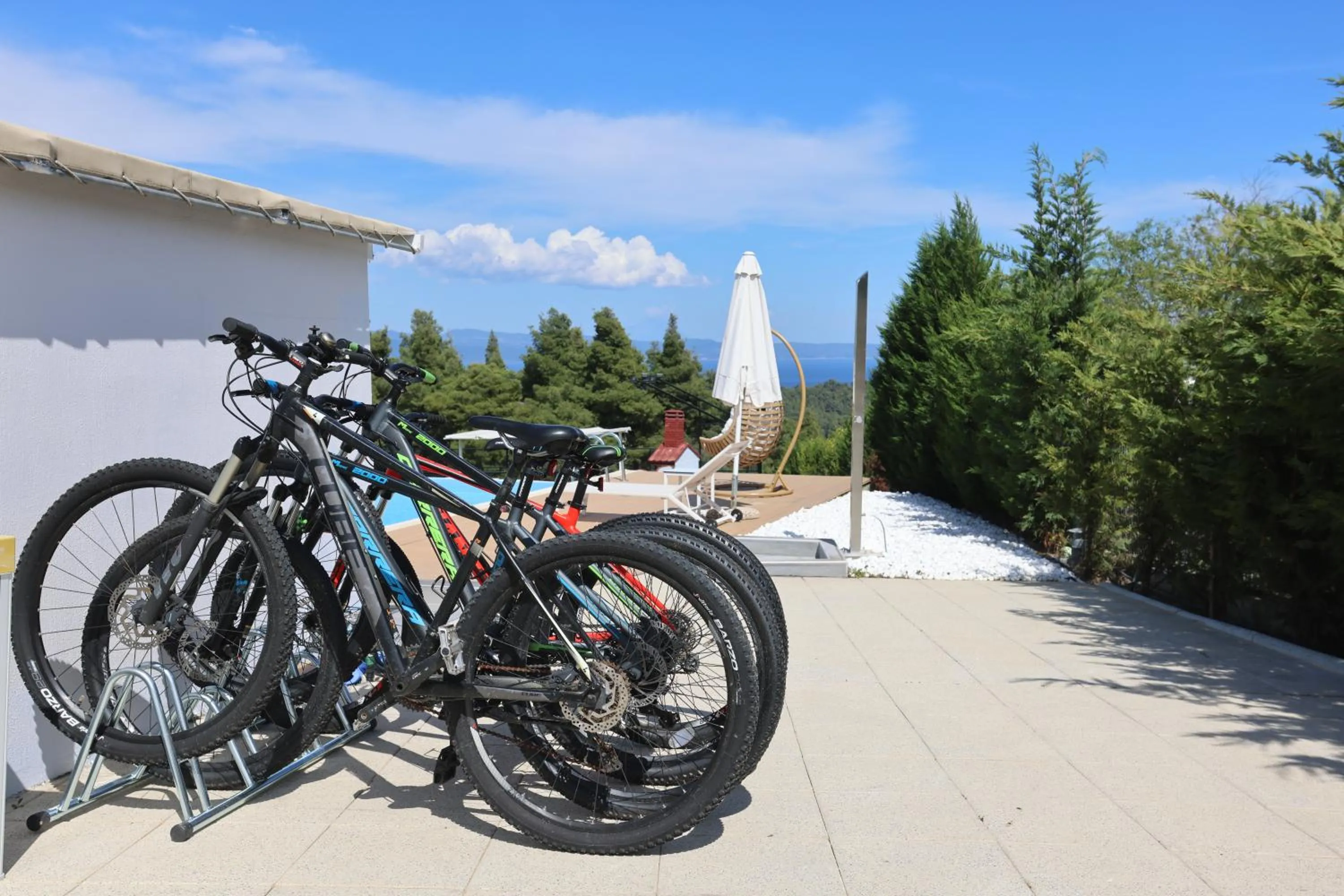 Cycling in Blue Avenue