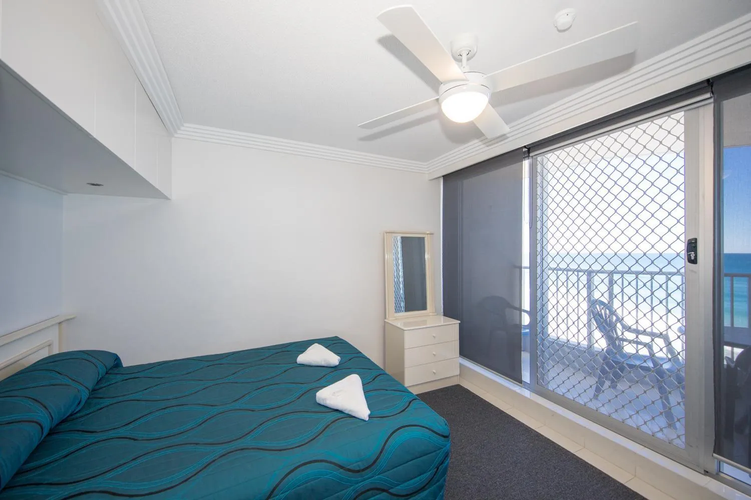 Bed in Beachside Tower Apartments