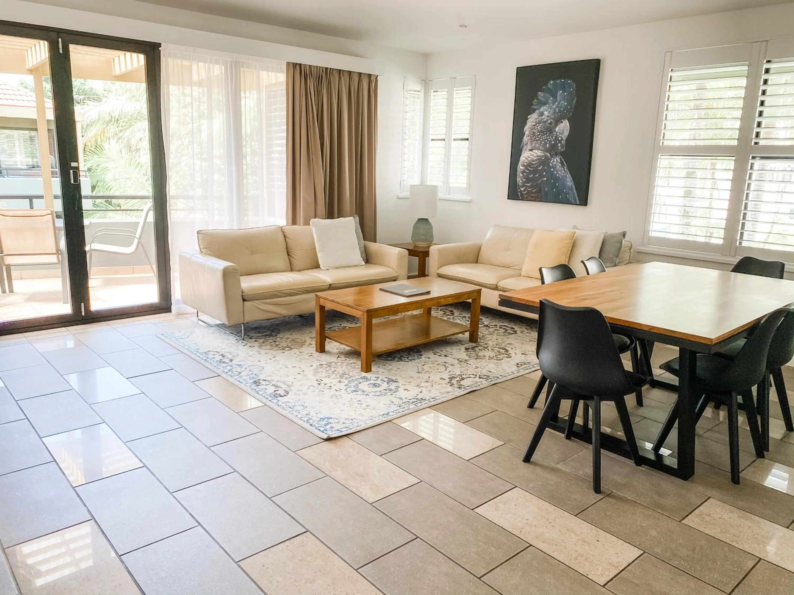 Living room in Bella Casa Noosa