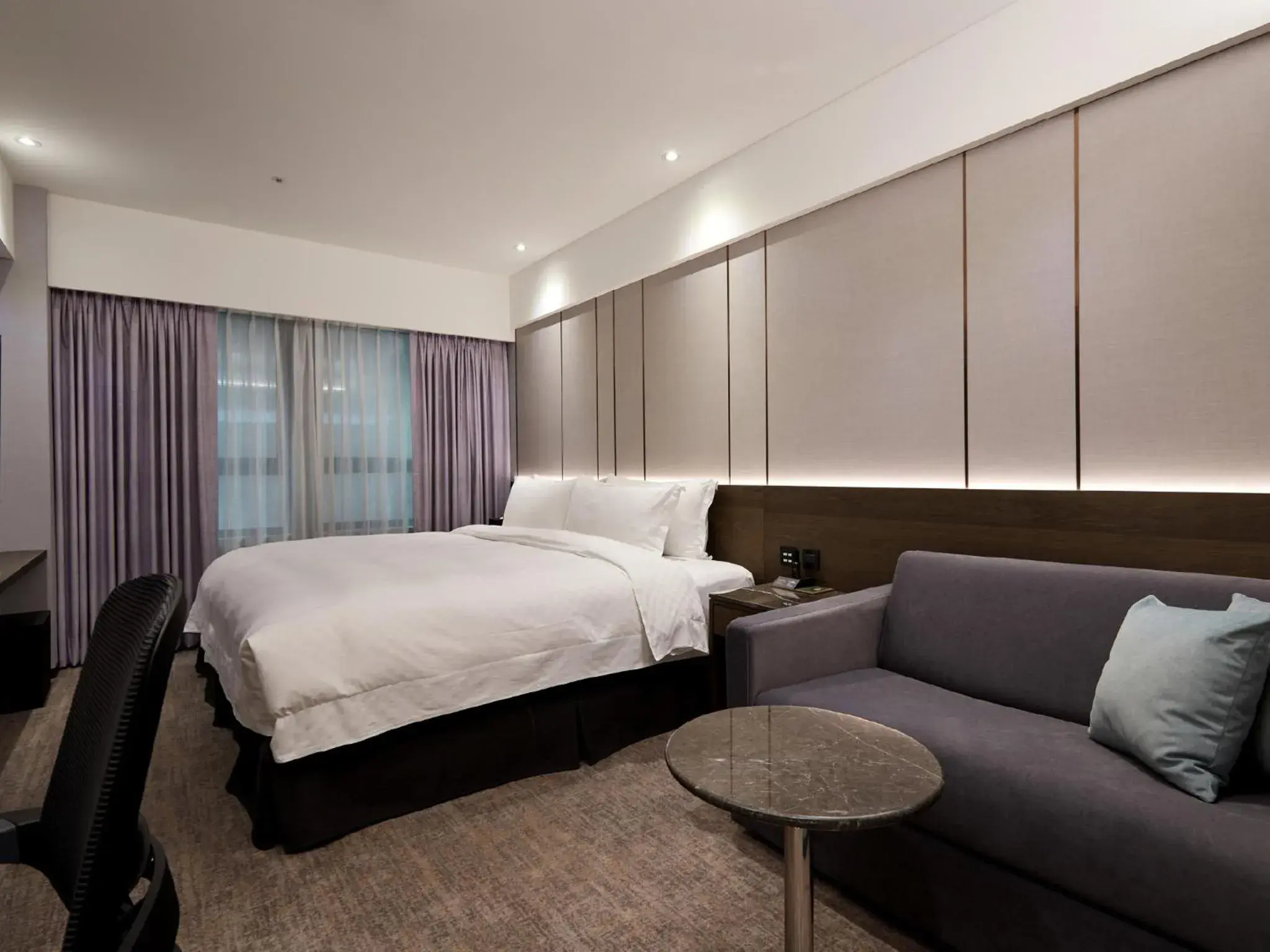 Bed in The Tango Hotel Taipei Linsen Bed in The Tango Hotel Taipei Linsen