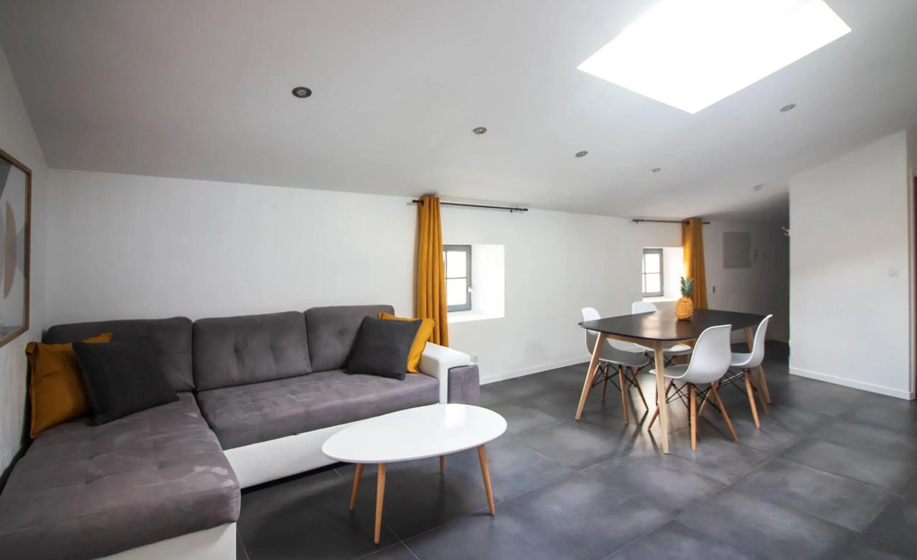 Living room in La Villa Tria Castella Living room in La Villa Tria Castella