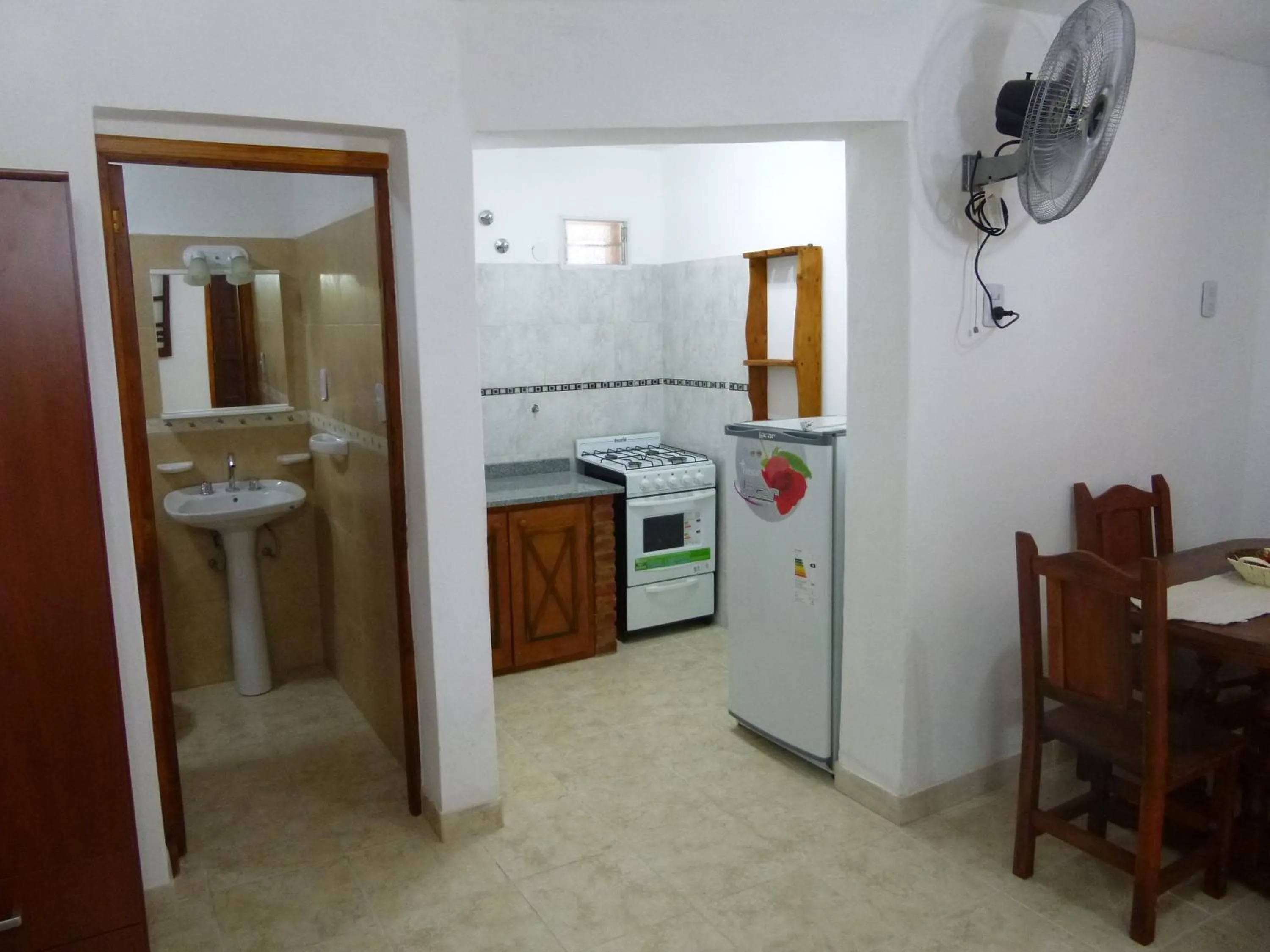 Kitchen or kitchenette in Cabanas los lirios