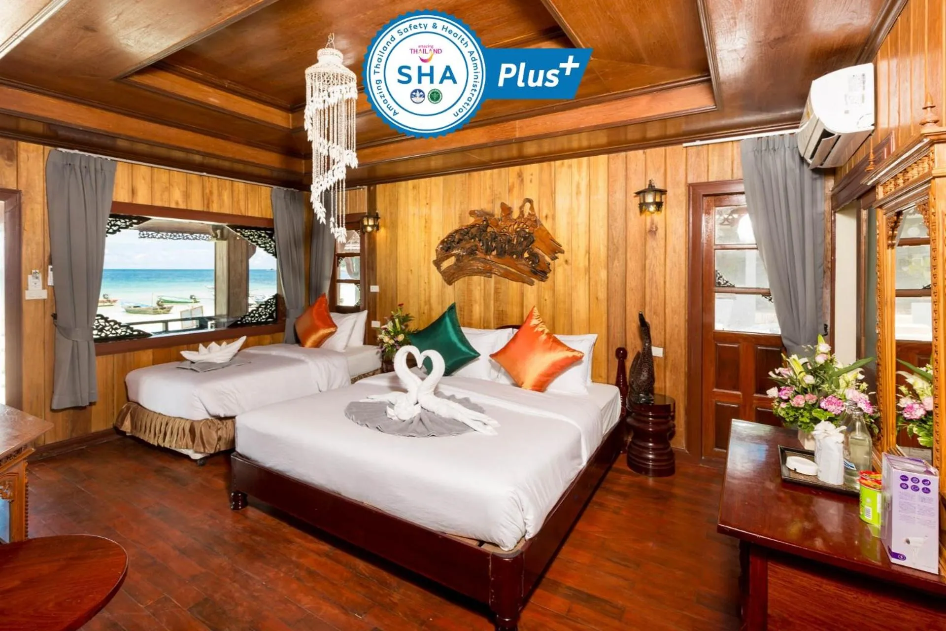 Photo of the whole room, Bed in Sunrise Resort- Koh Phangan - SHA Extra Plus