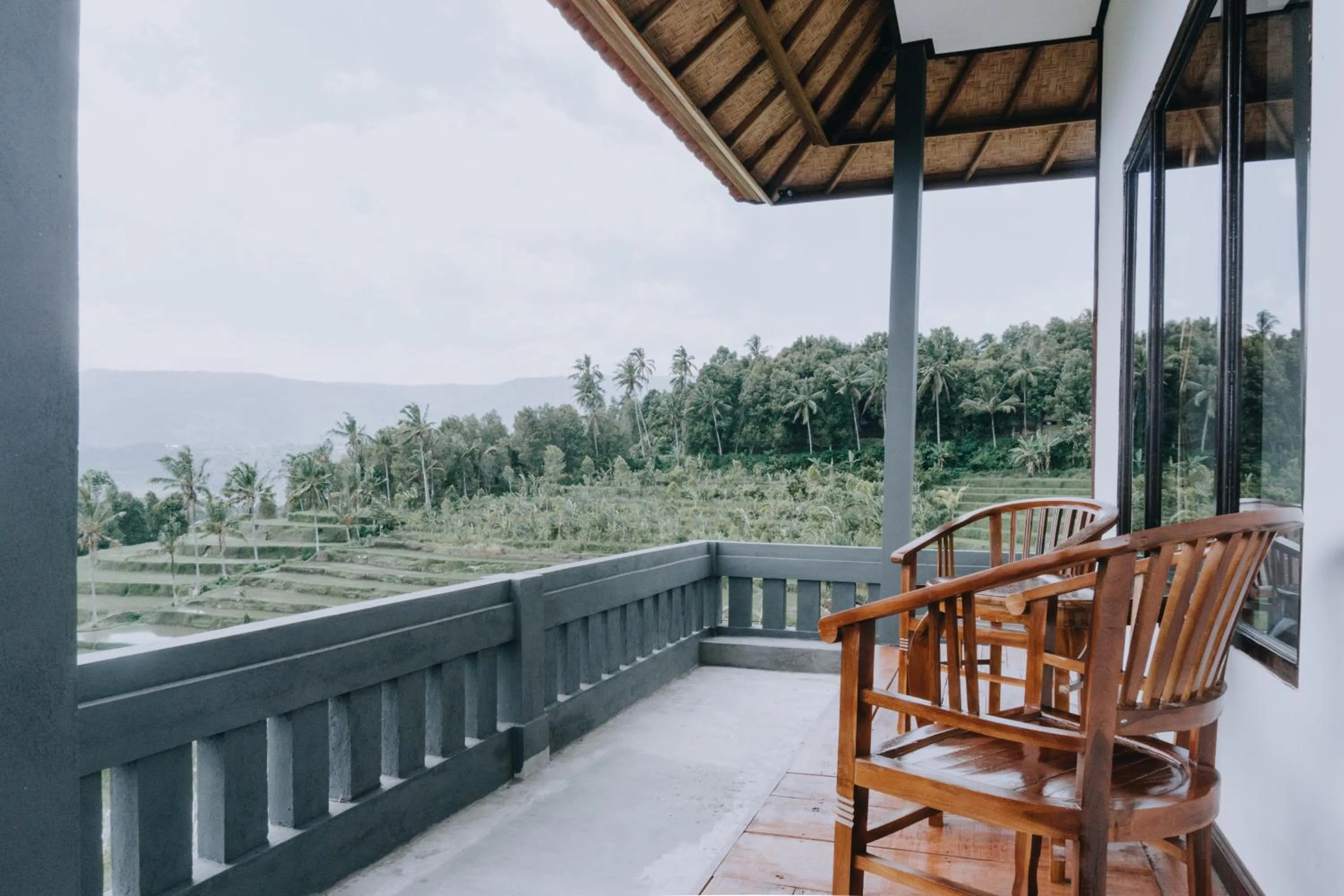 Garden view in Candra Cottage