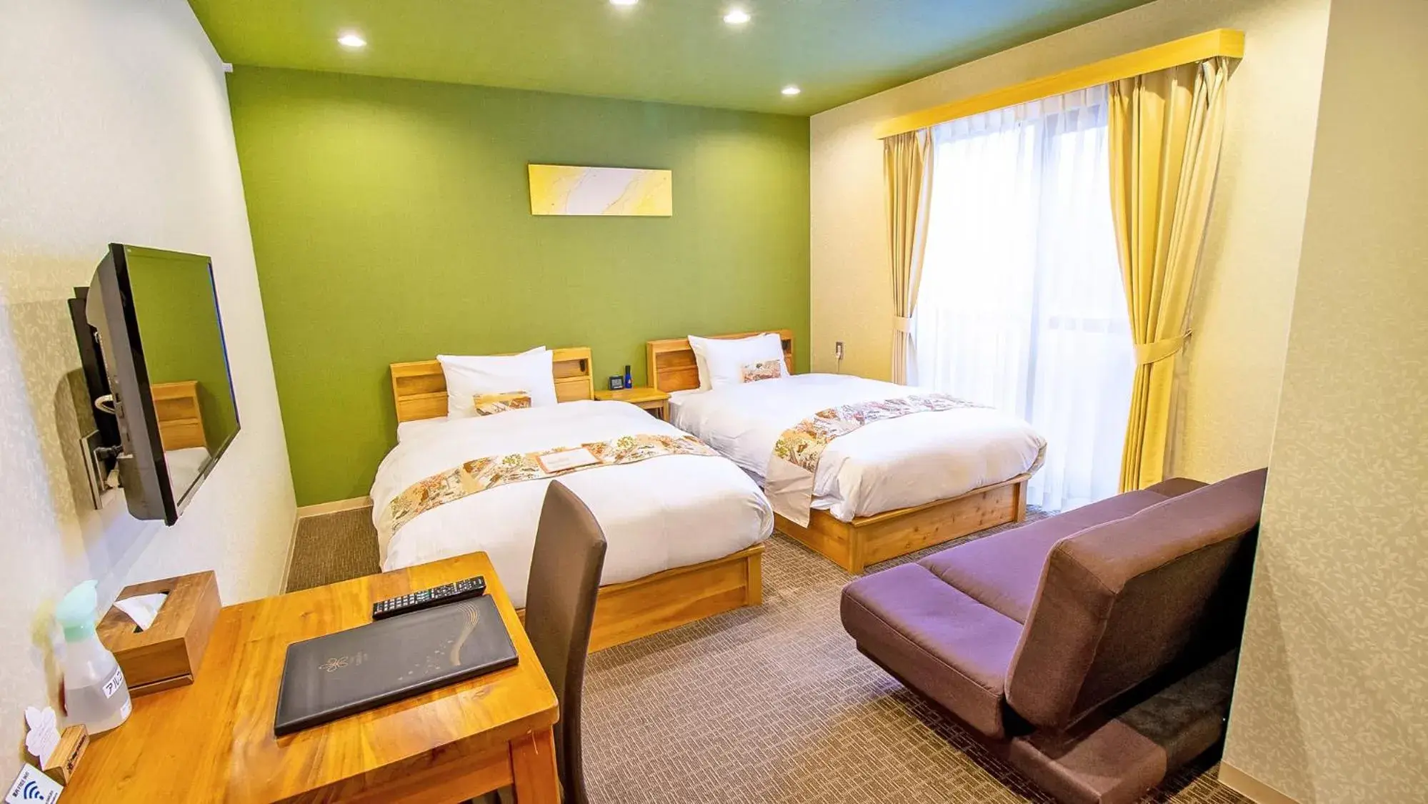 Bed in Stay SAKURA Kyoto Gyoen East Bed in Stay SAKURA Kyoto Gyoen East