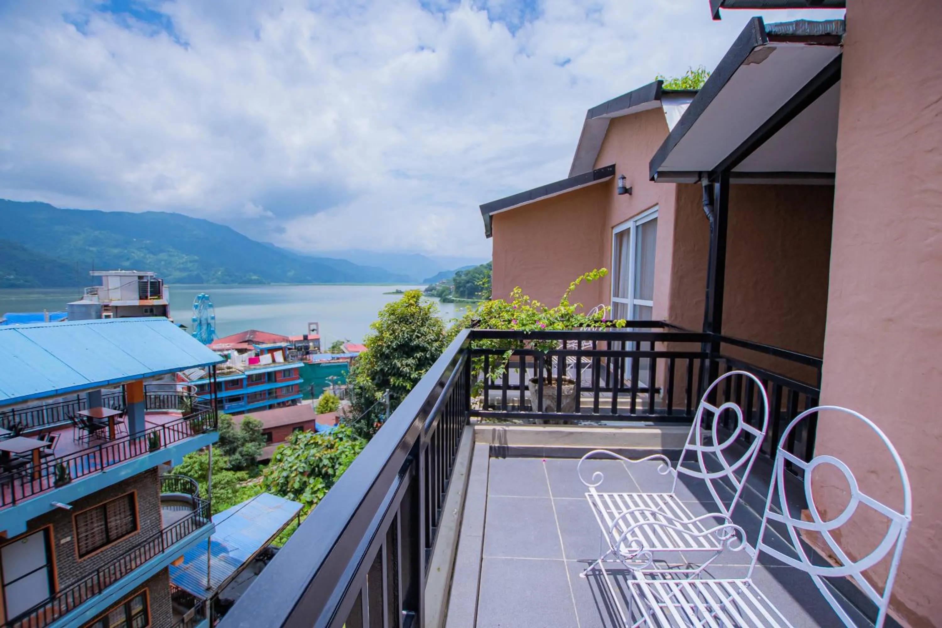 Balcony/Terrace in Pokhara Boutique Hotel