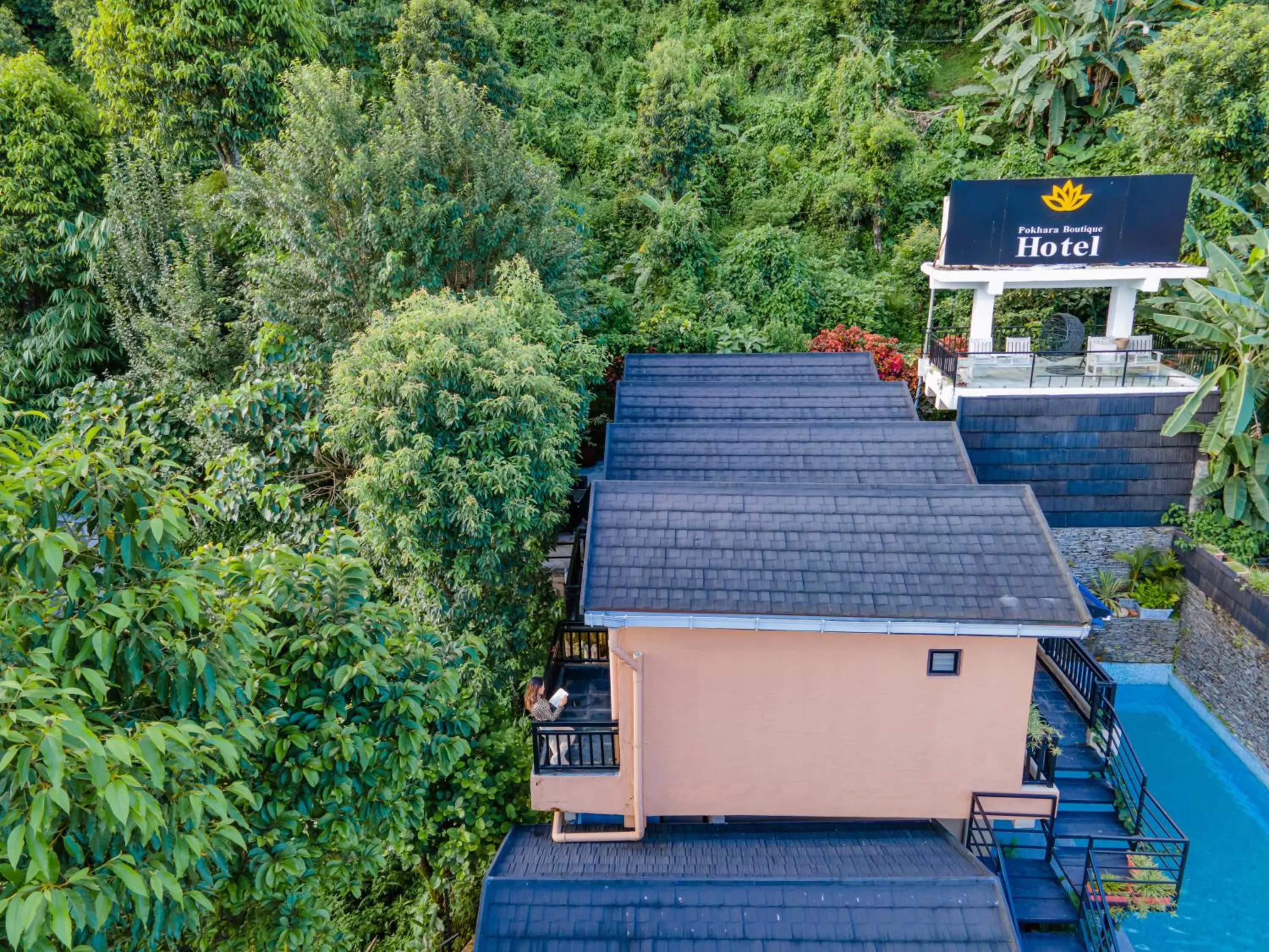 Swimming pool in Pokhara Boutique Hotel