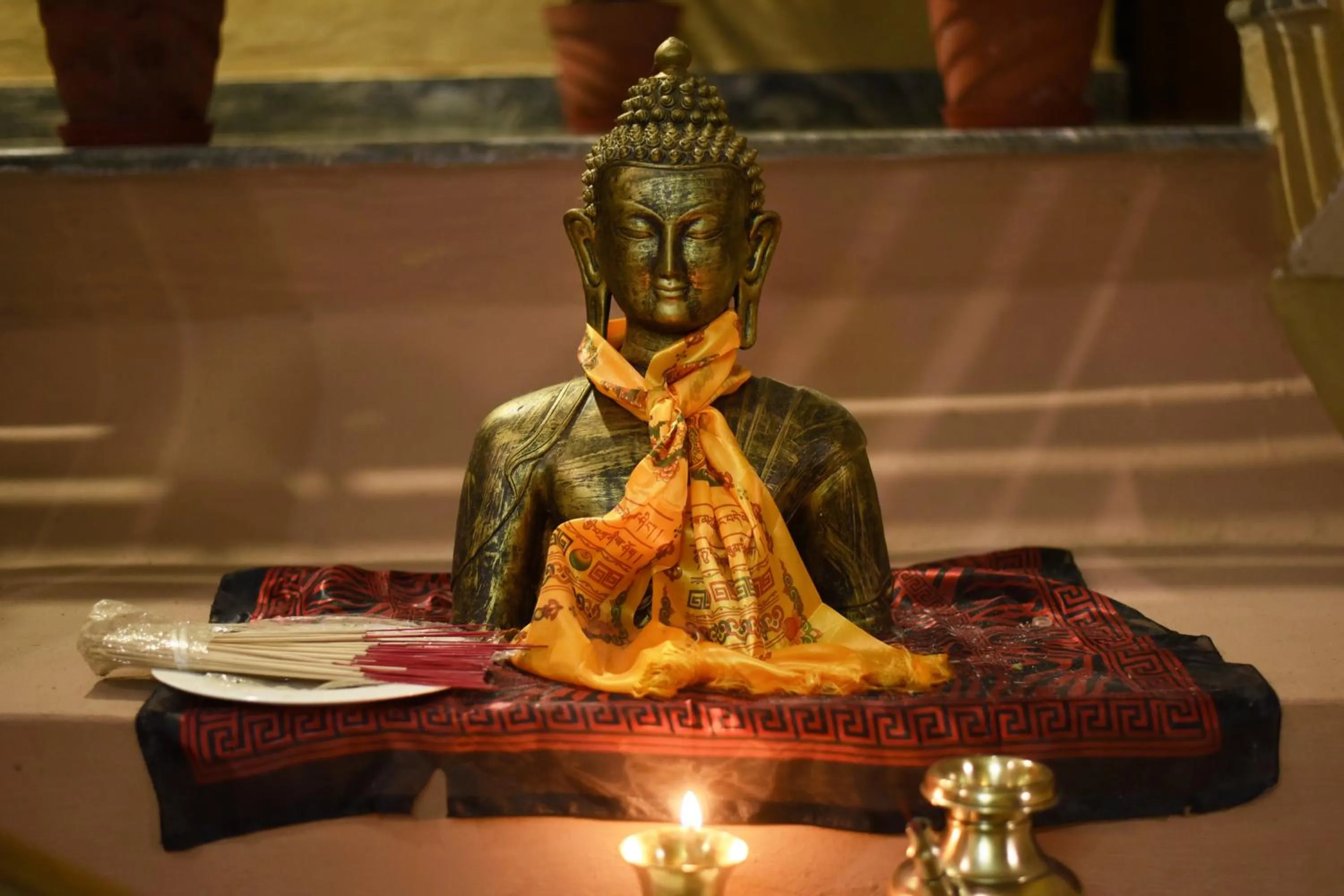 Decorative detail in Pokhara Boutique Hotel