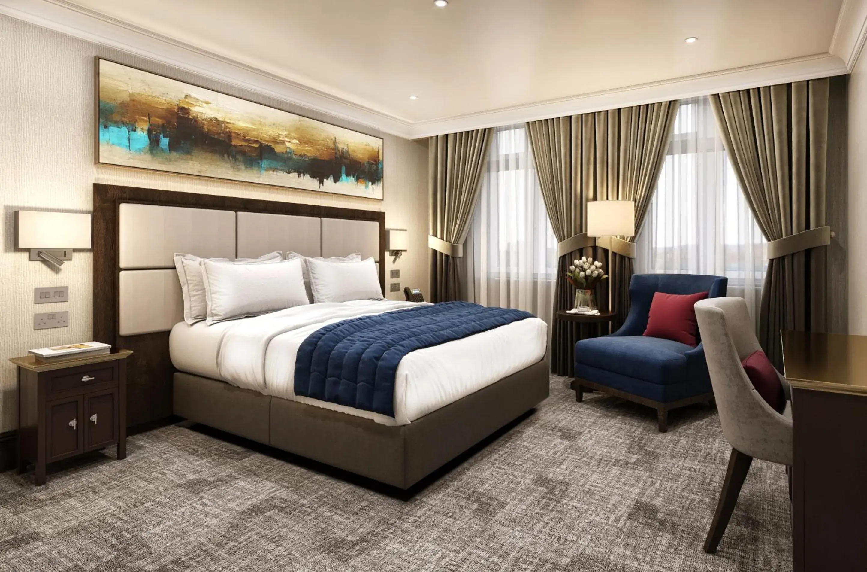 Bedroom in Rochester Hotel by Blue Orchid Bedroom in Rochester Hotel by Blue Orchid