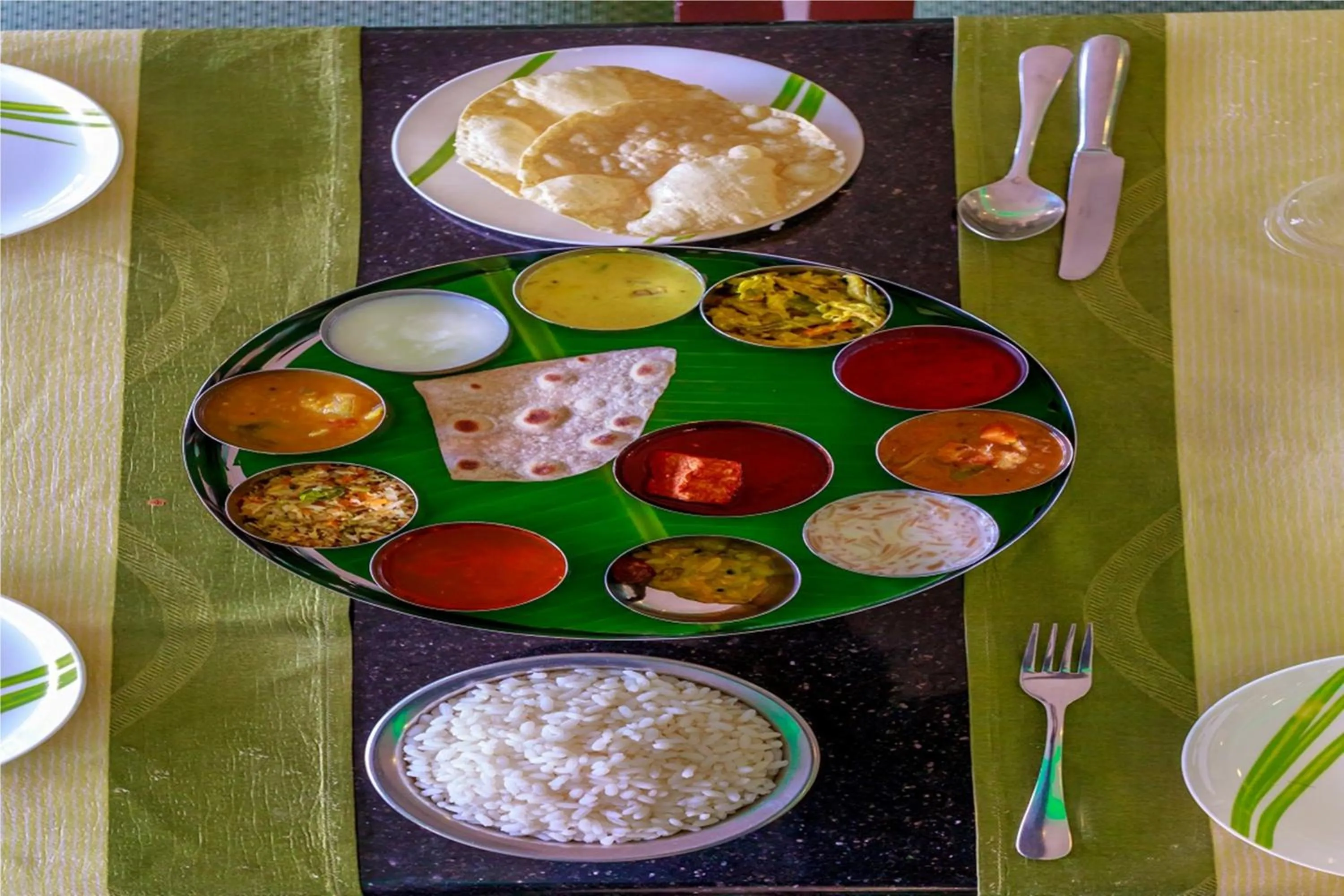 Food in Green Fields Kumarakom