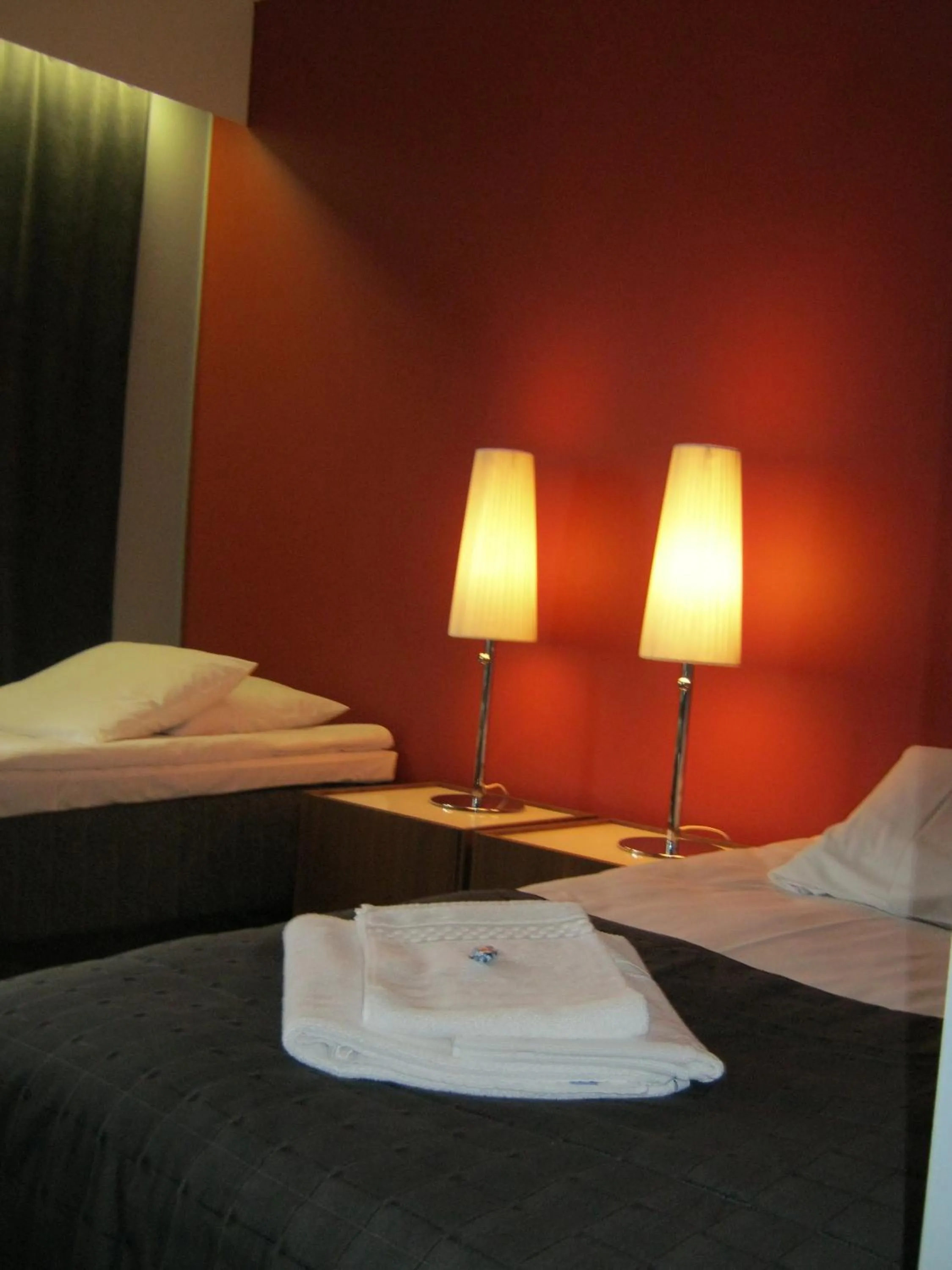 Bed in Finlandia Hotel Lumiainen