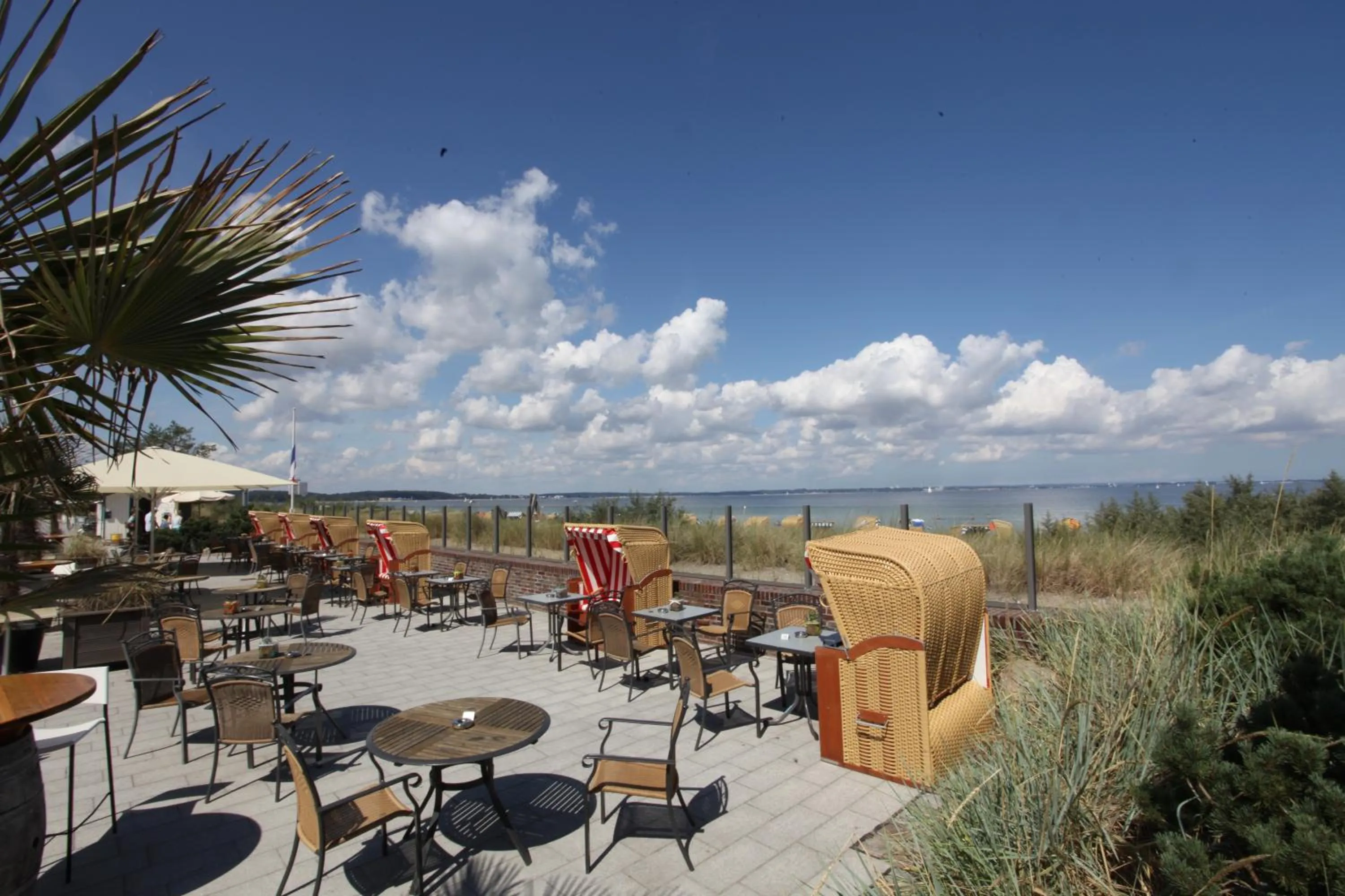 Balcony/Terrace in Mein Strandhaus - Hotel, Restaurant & Schwimmbad