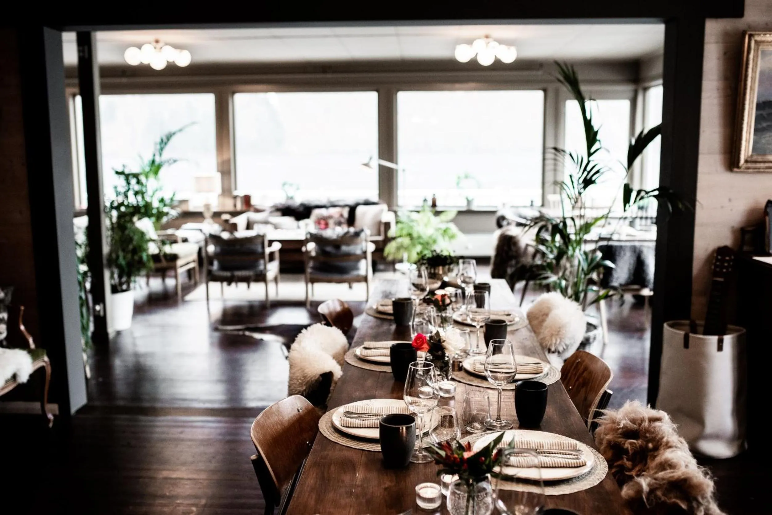 Living room in Fjærland Fjordstove Hotell - Huseby Hotelldrift AS