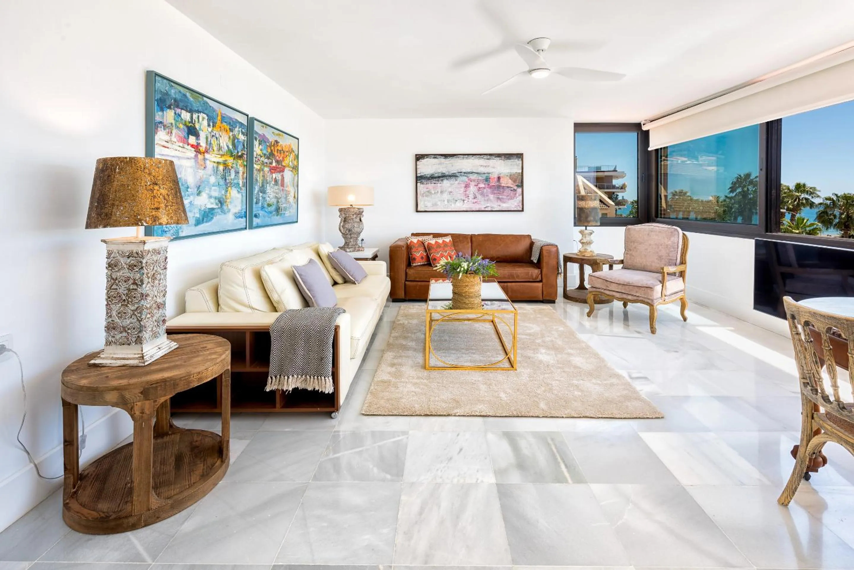 Living room in iloftmalaga Miramar