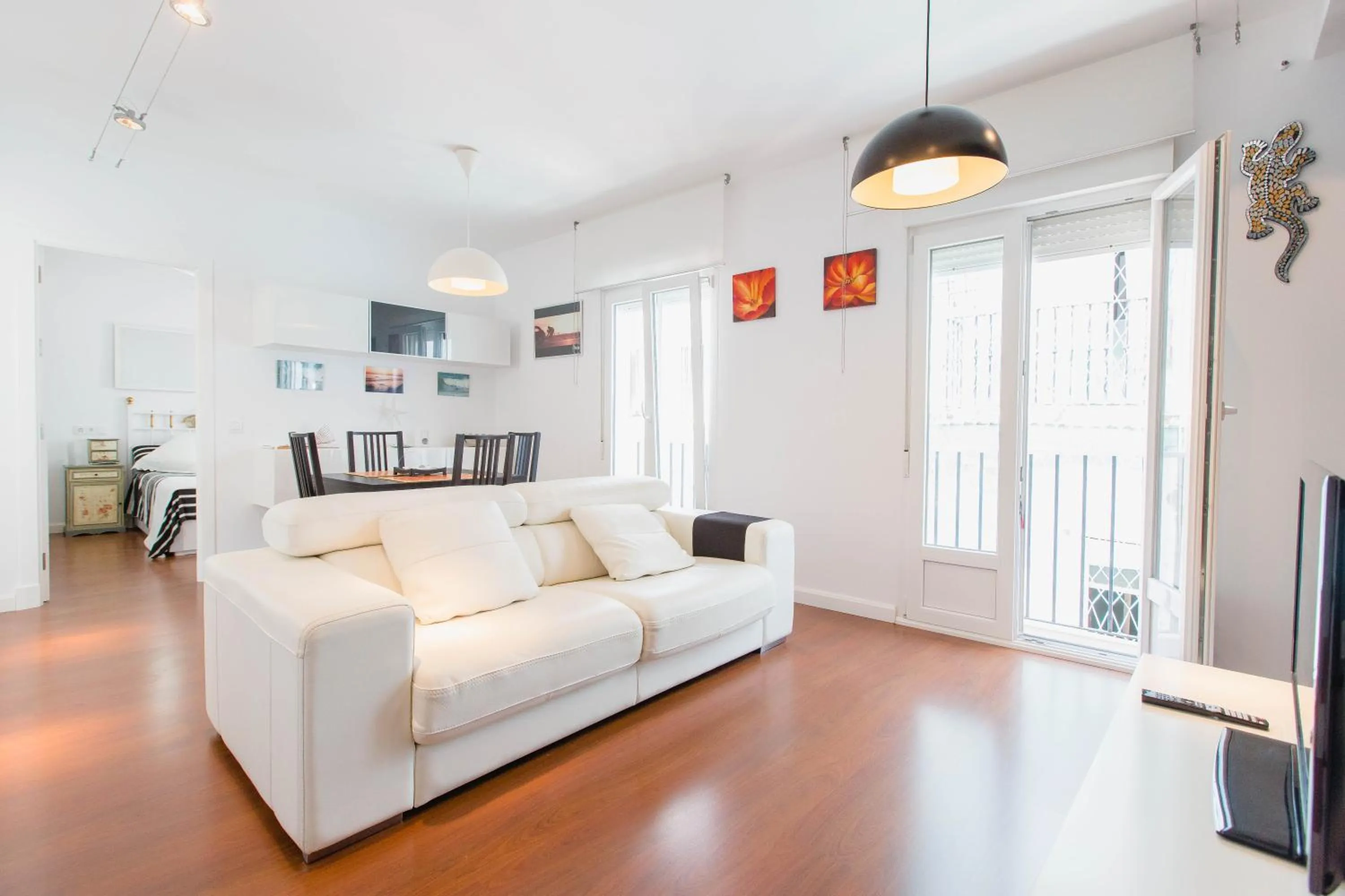 Living room in Apartamento a un pasito del mercado