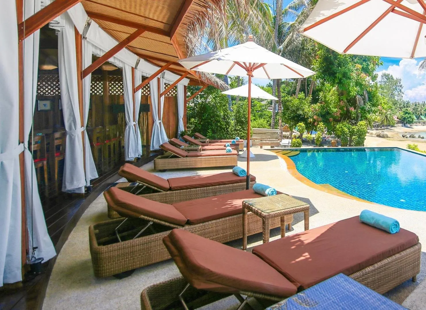 Swimming pool in Beyond The Blue Horizon Boutique Bungalows