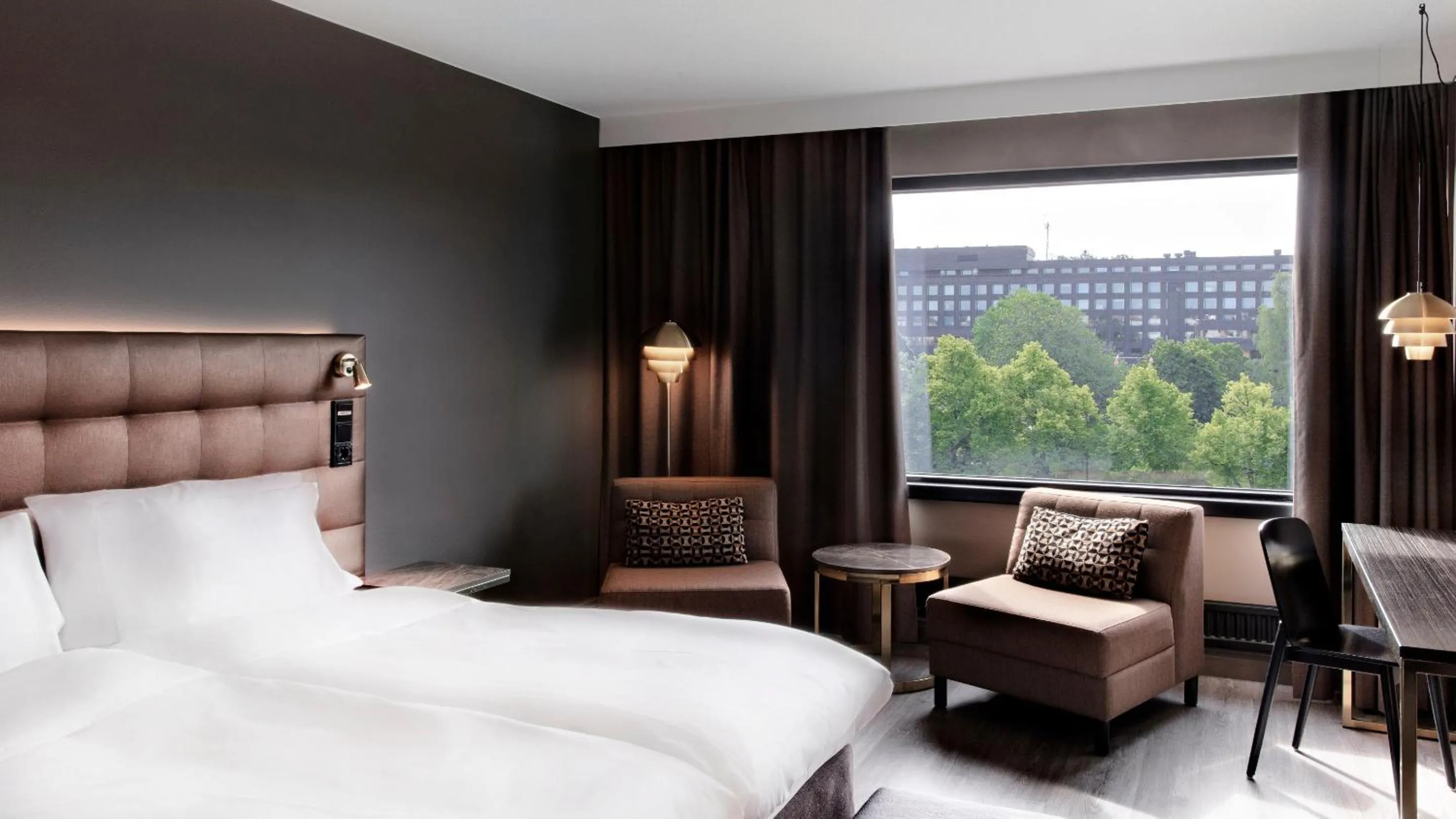 Decorative detail, Bed in Radisson Blu Marina Palace Hotel, Turku