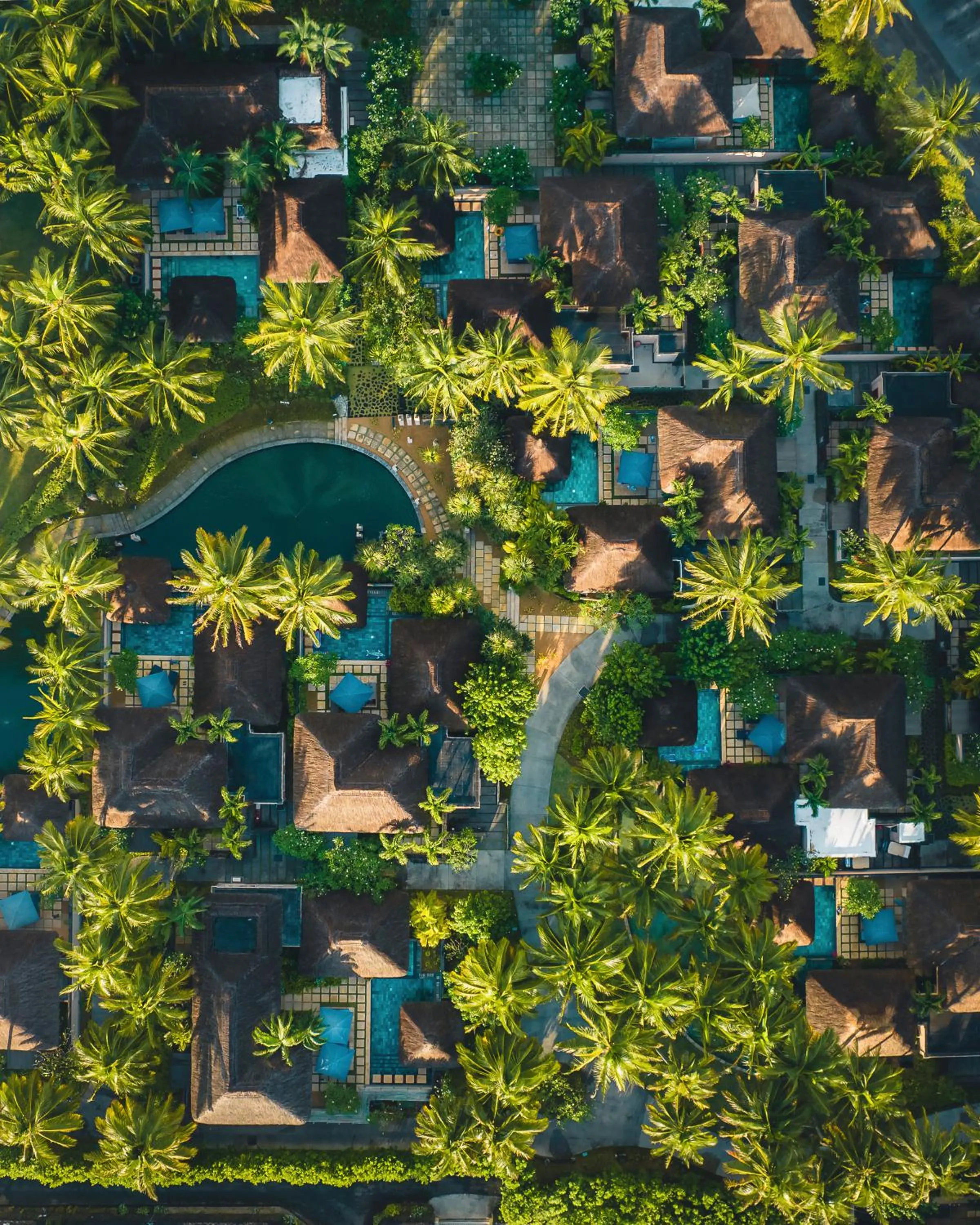 Bird's eye view in Constance Belle Mare Plage