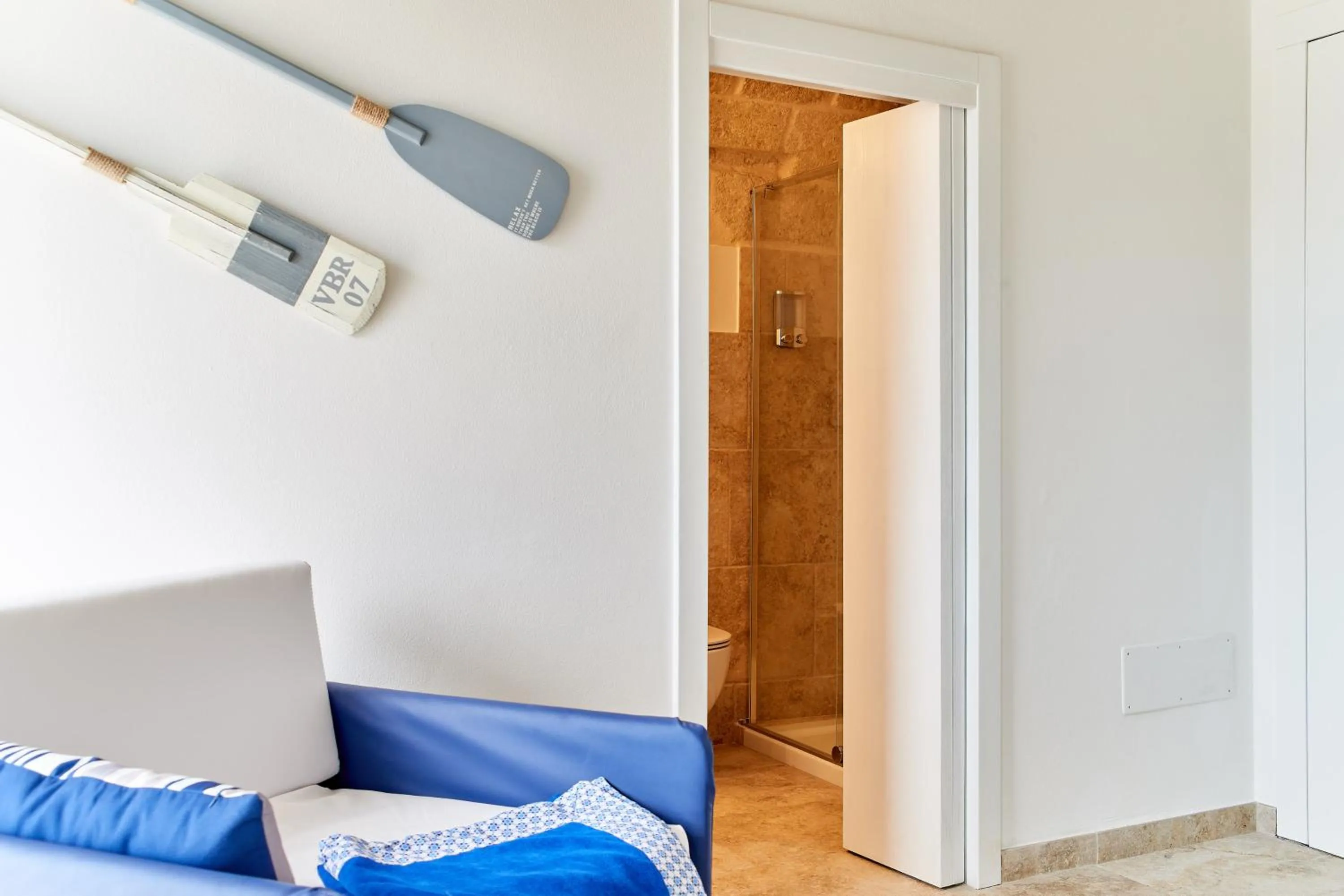 Decorative detail, Bed in POSEA - Polignano Sea Suites