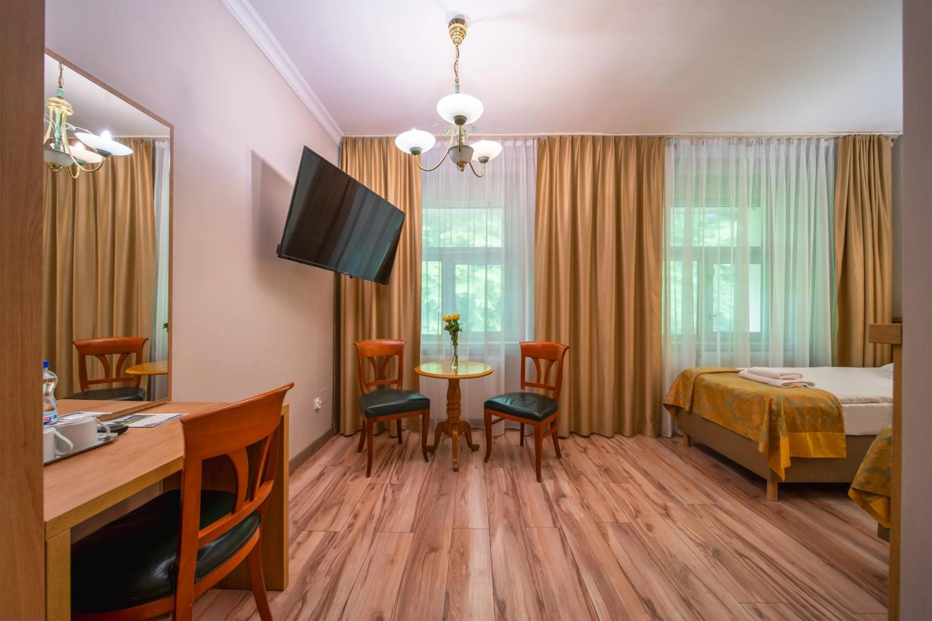 Bed in Hotel Mir-Jan SPA