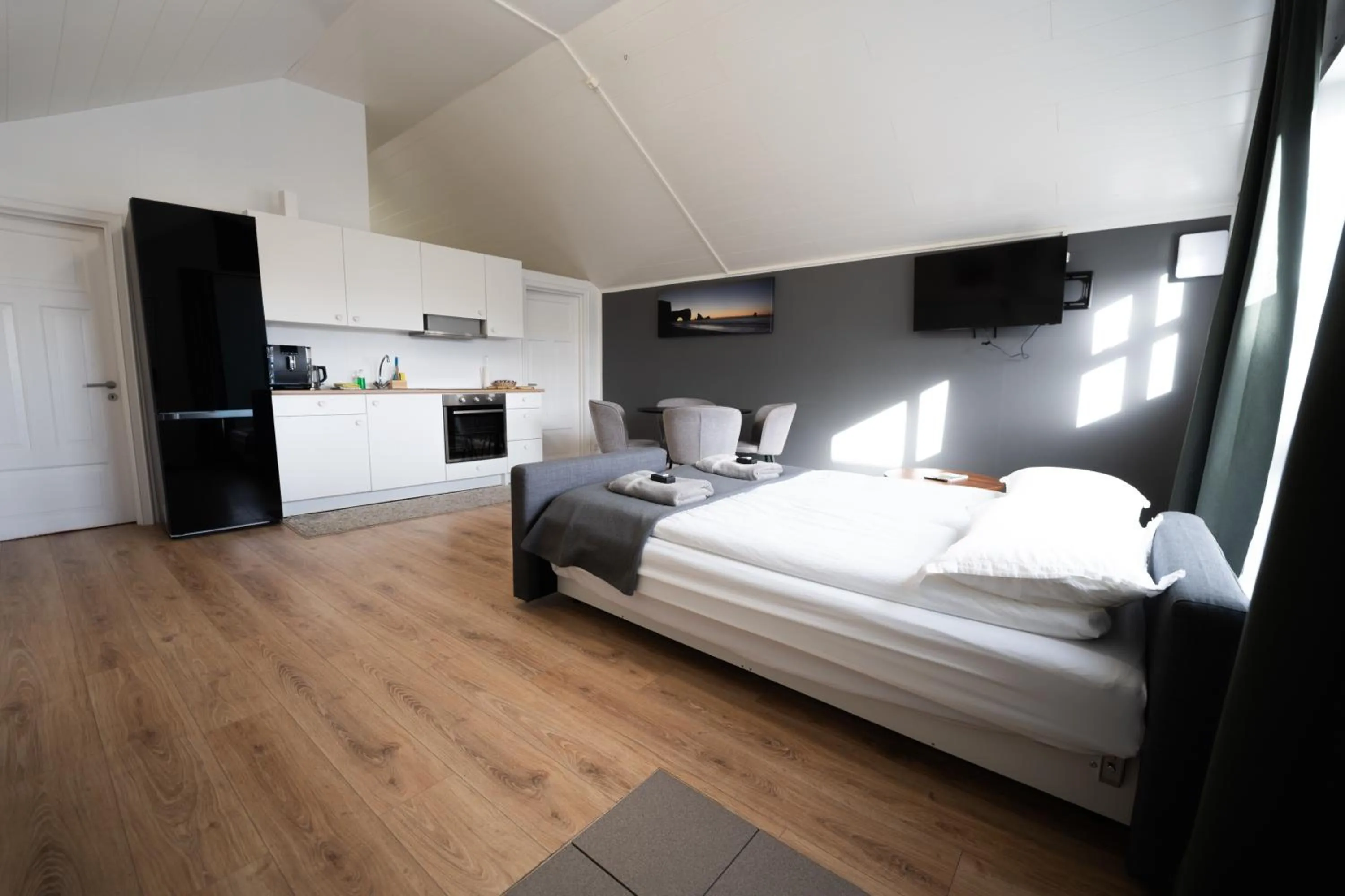 Bed in Vik Tröll Hotel