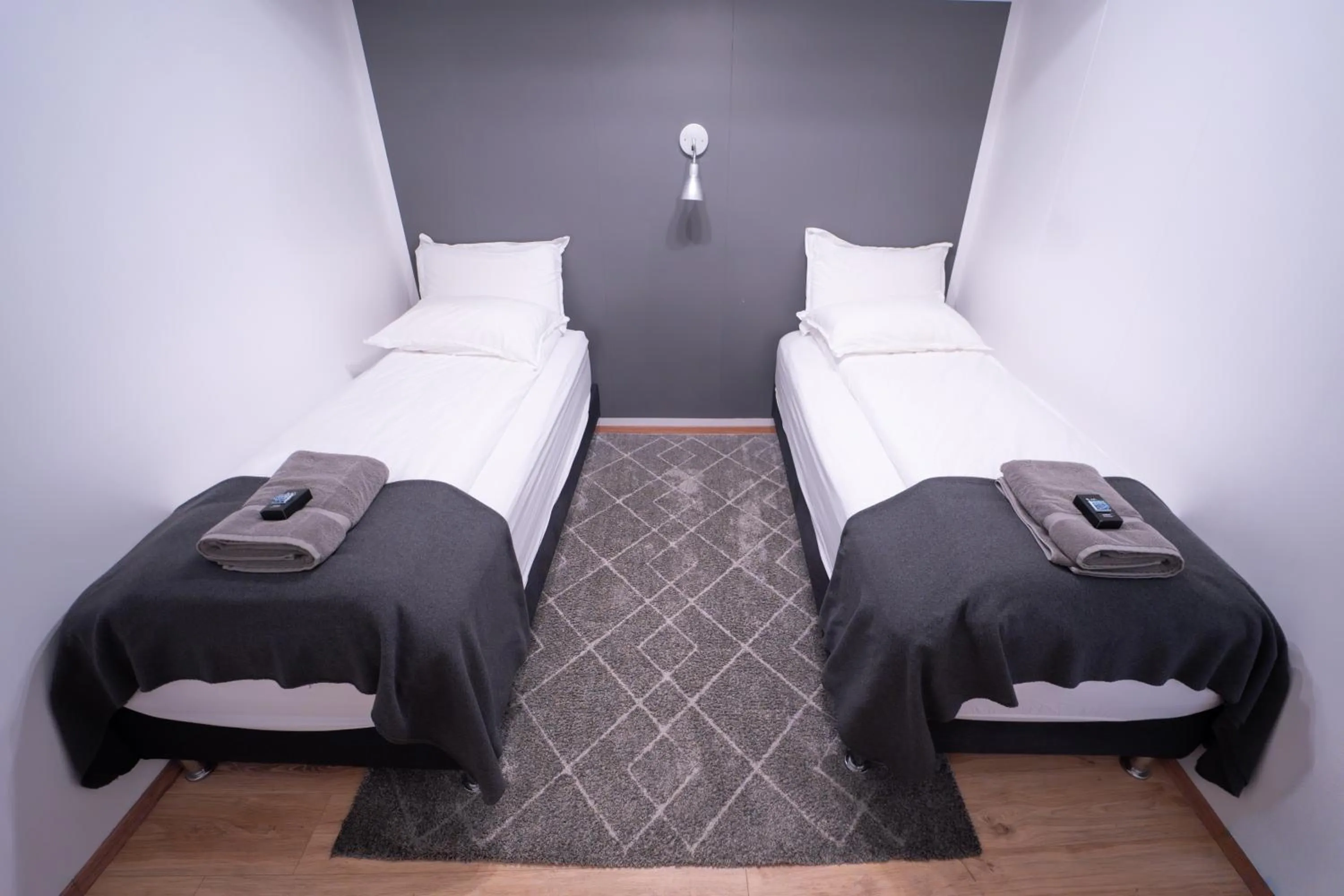 Bed in Vik Tröll Hotel