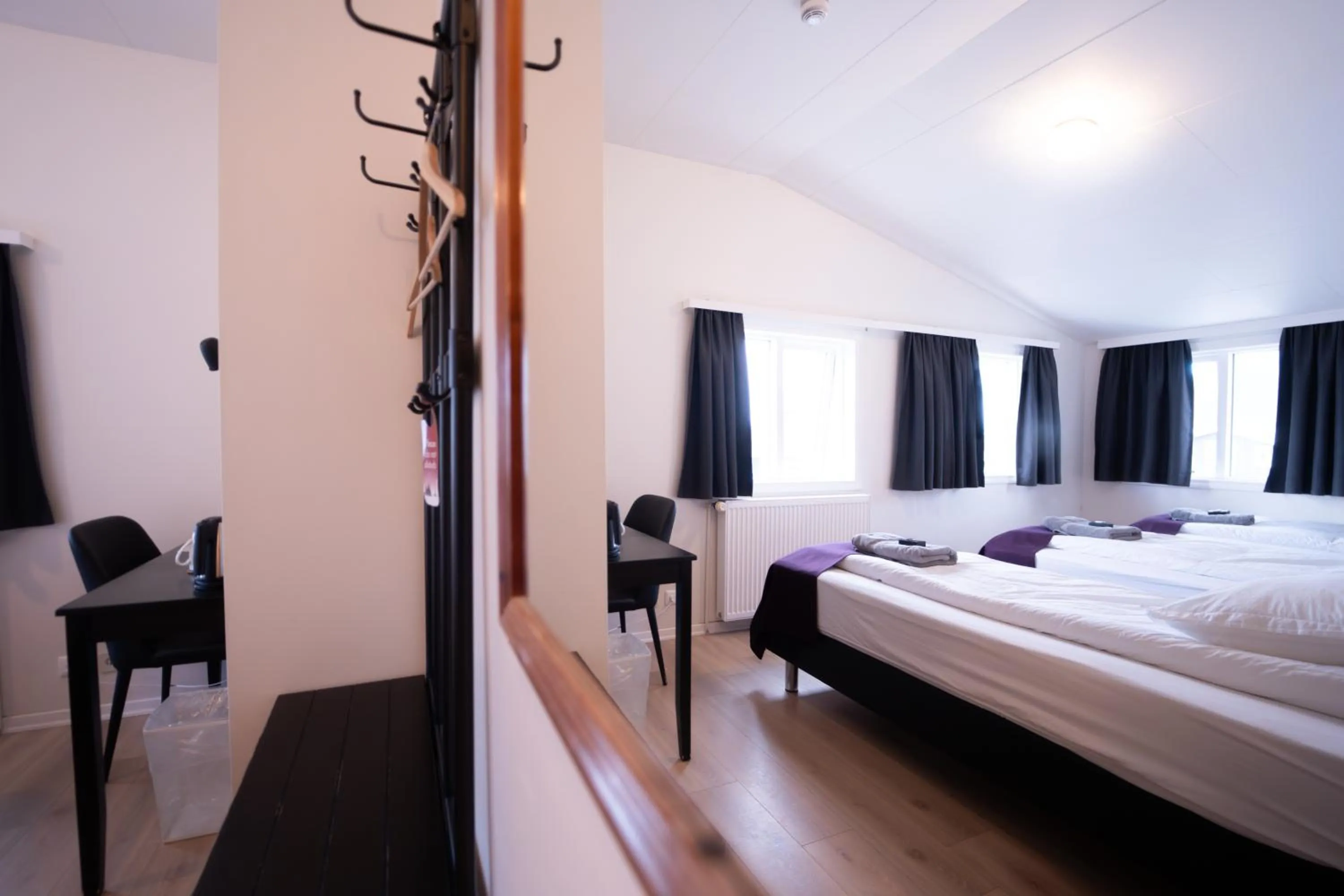 Bed in Vik Tröll Hotel