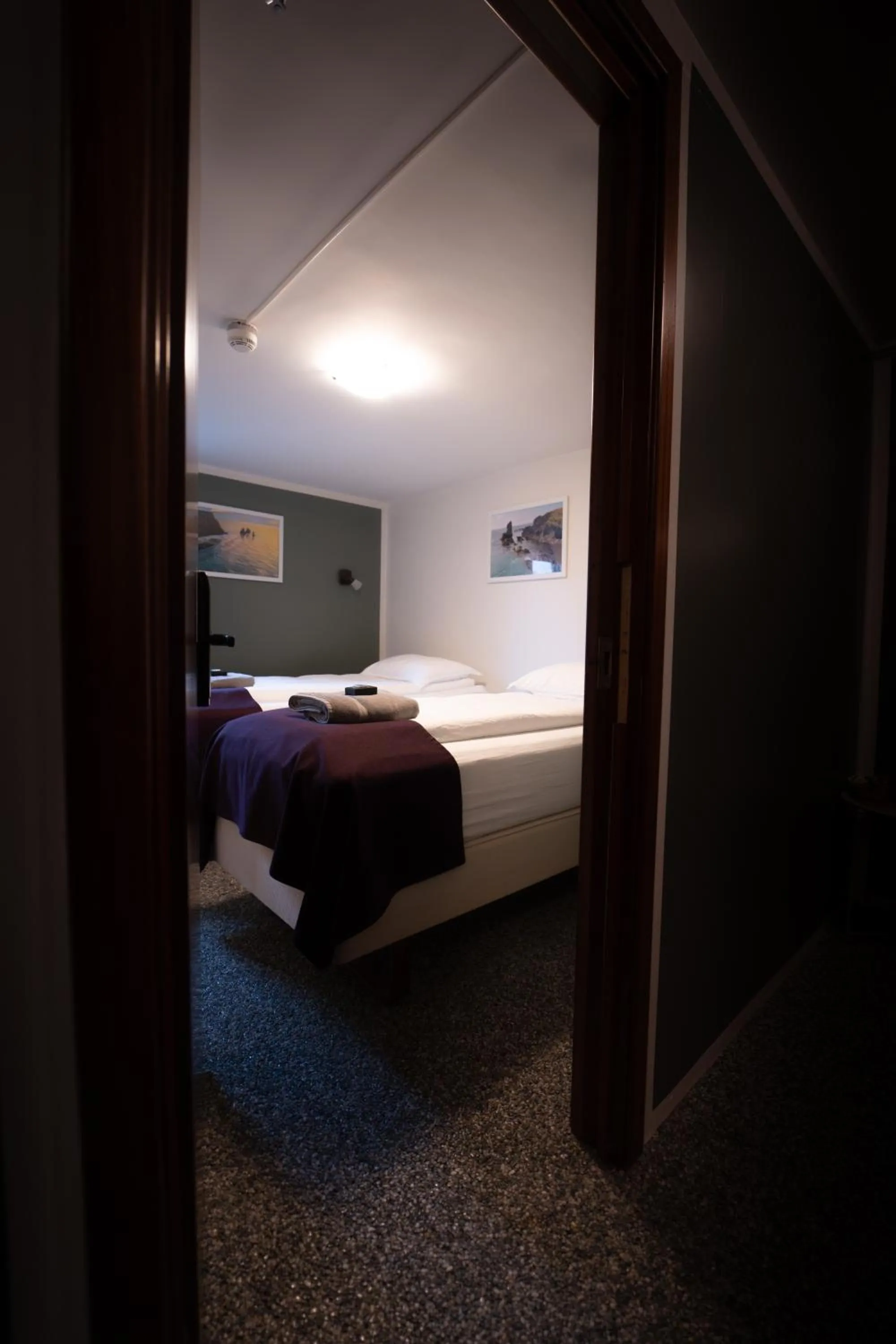 Bed in Vik Tröll Hotel